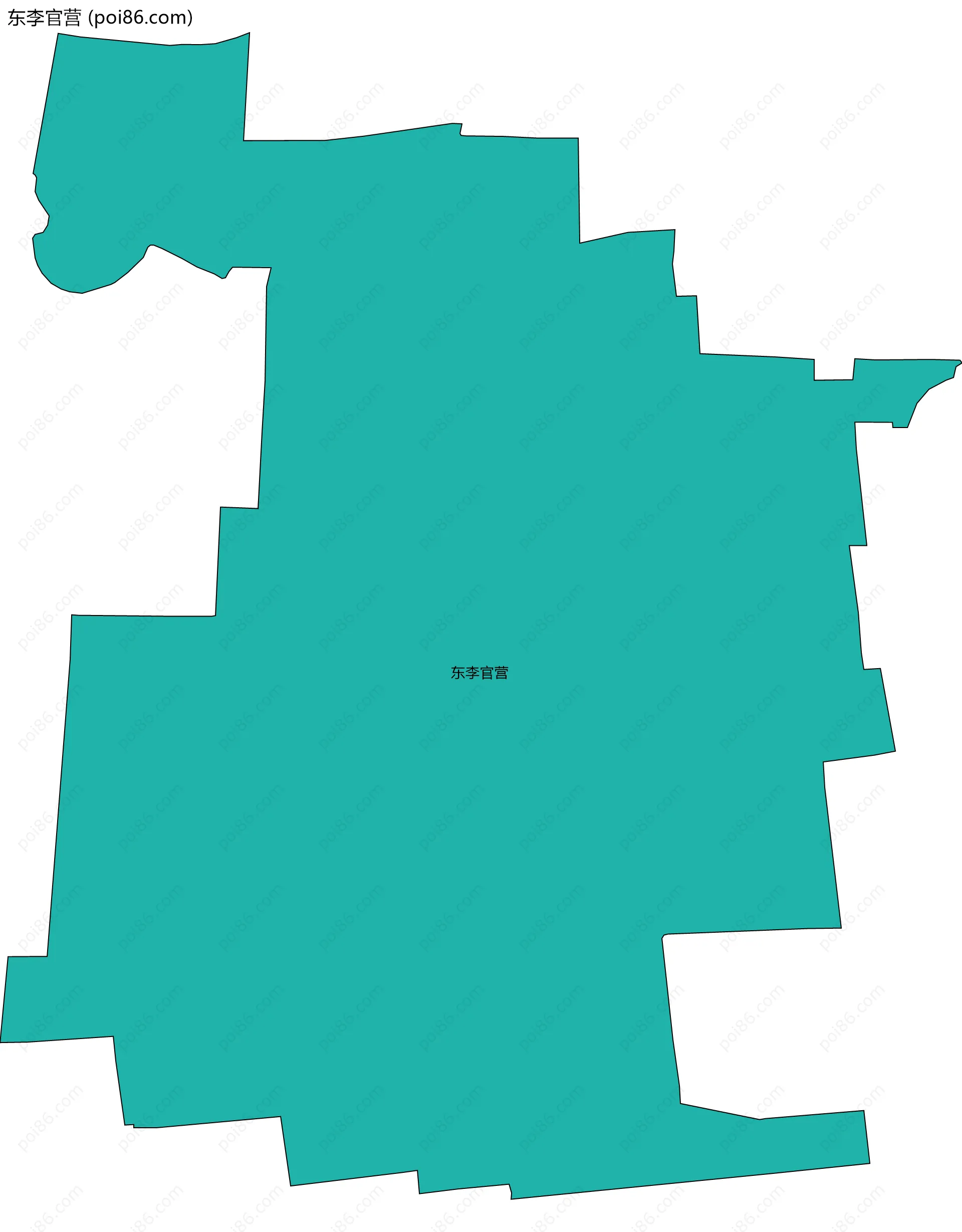 东李官营边界地图