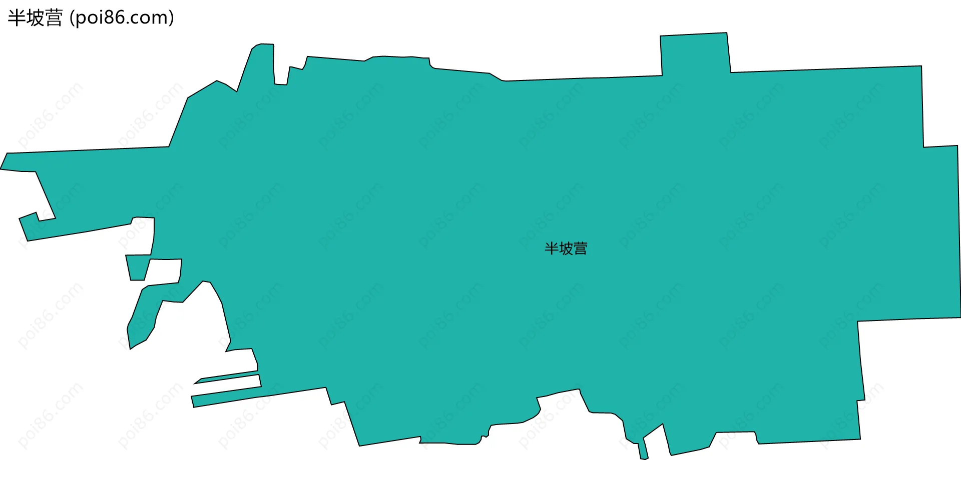 半坡营边界地图