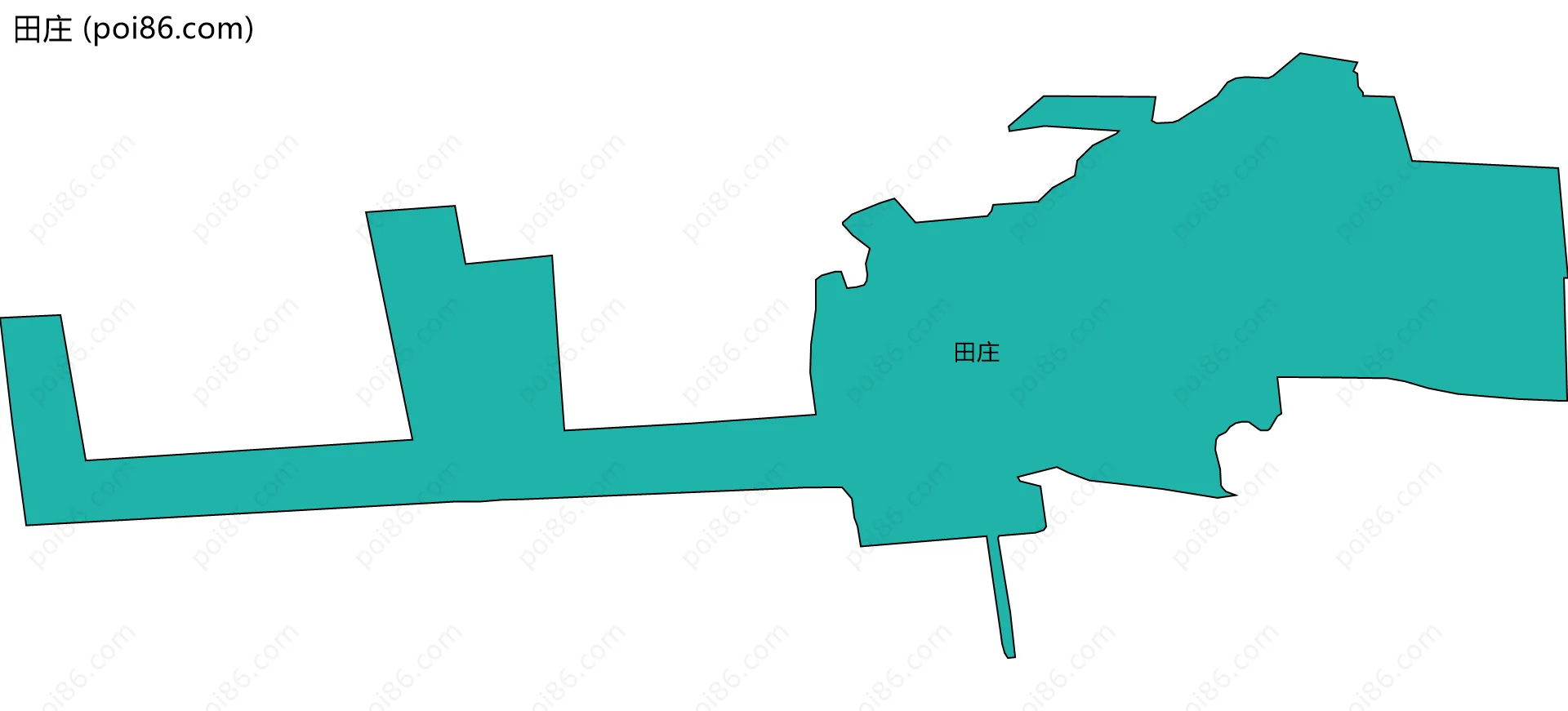 田庄边界地图