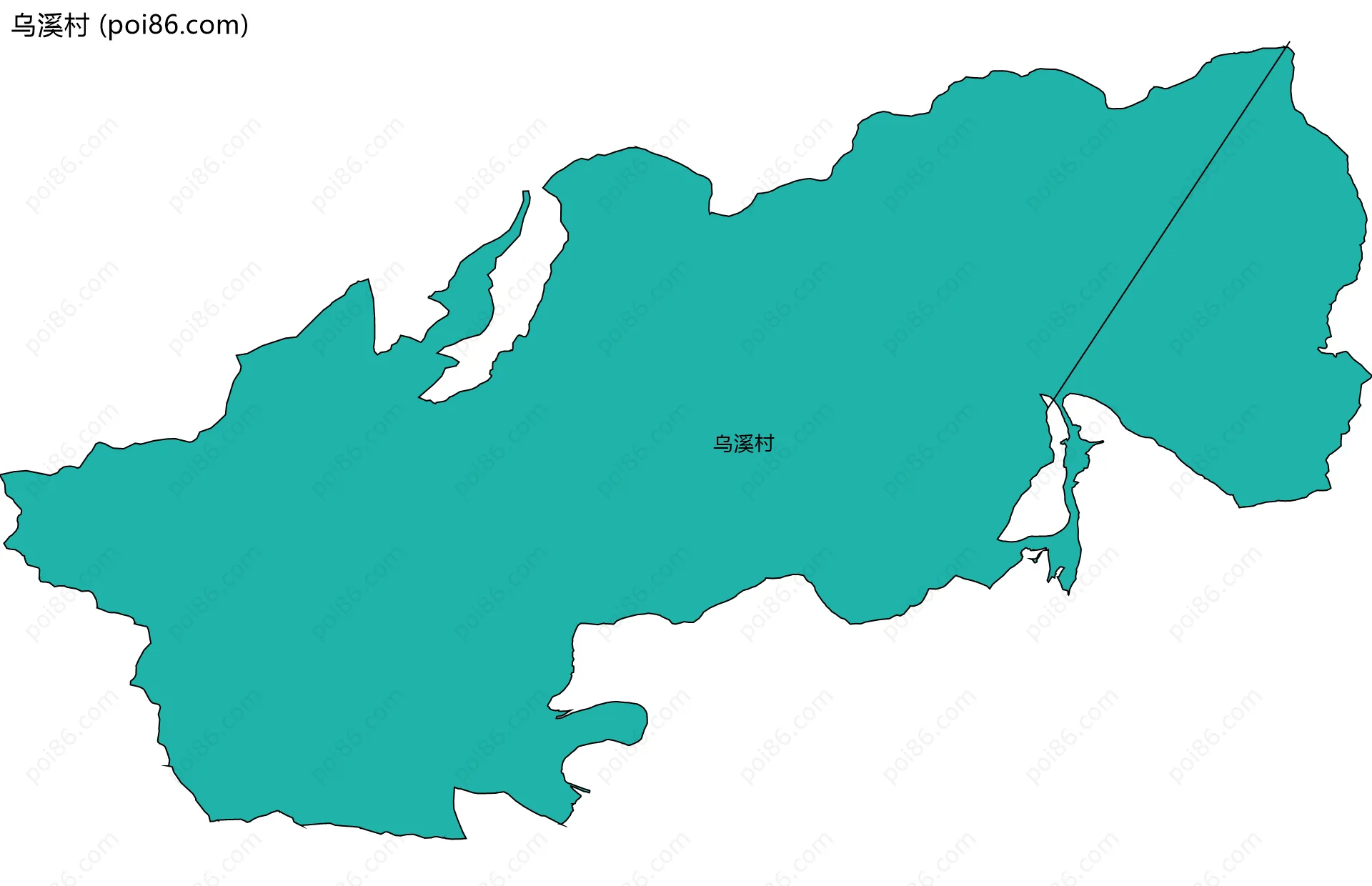 乌溪村边界地图