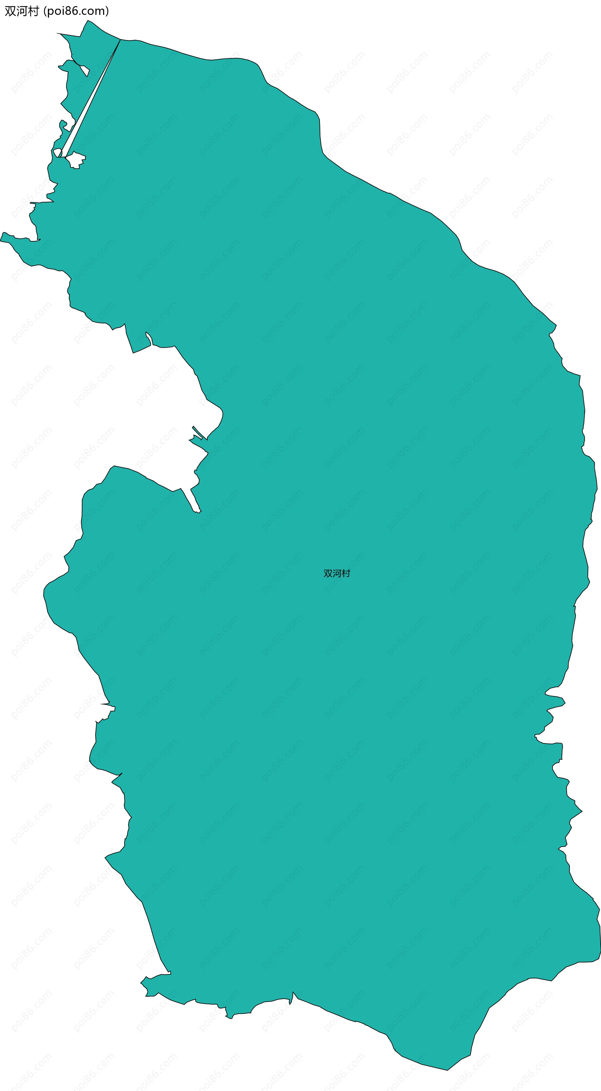 双河村边界地图