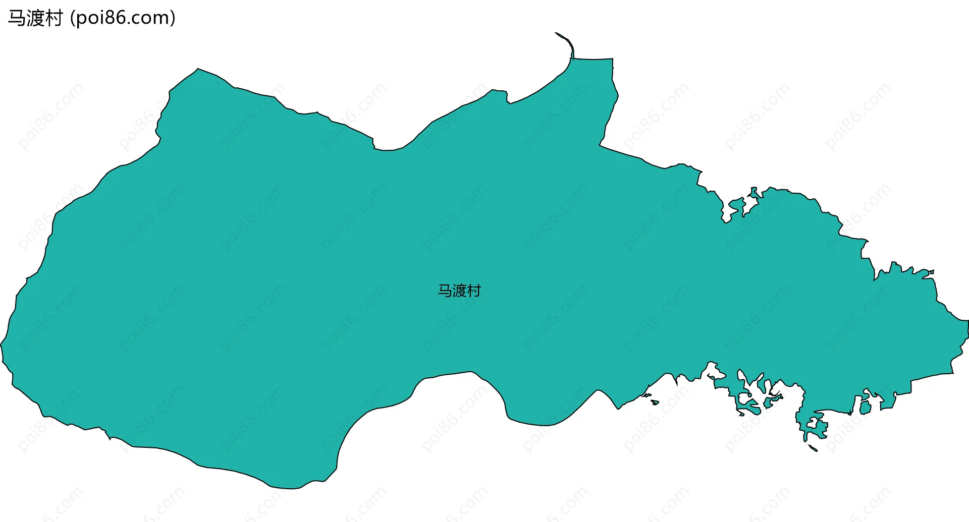 马渡村边界地图
