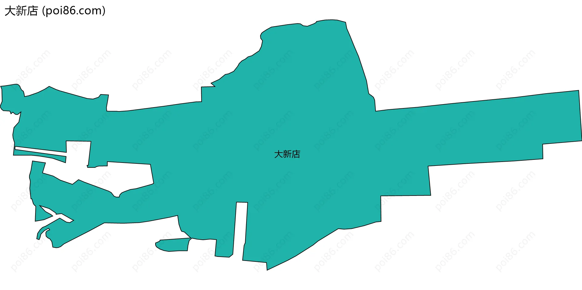 大新店边界地图