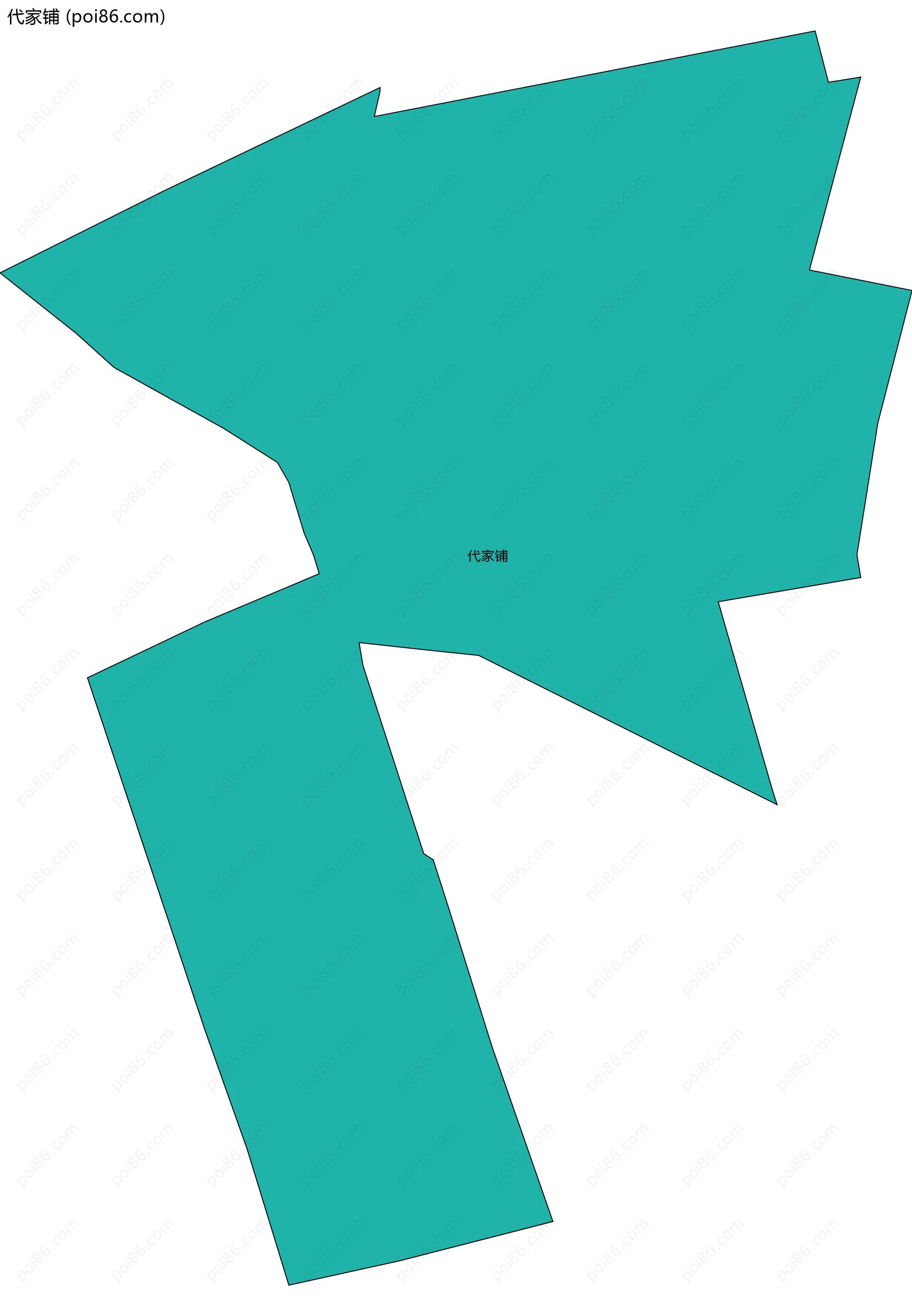 代家铺边界地图