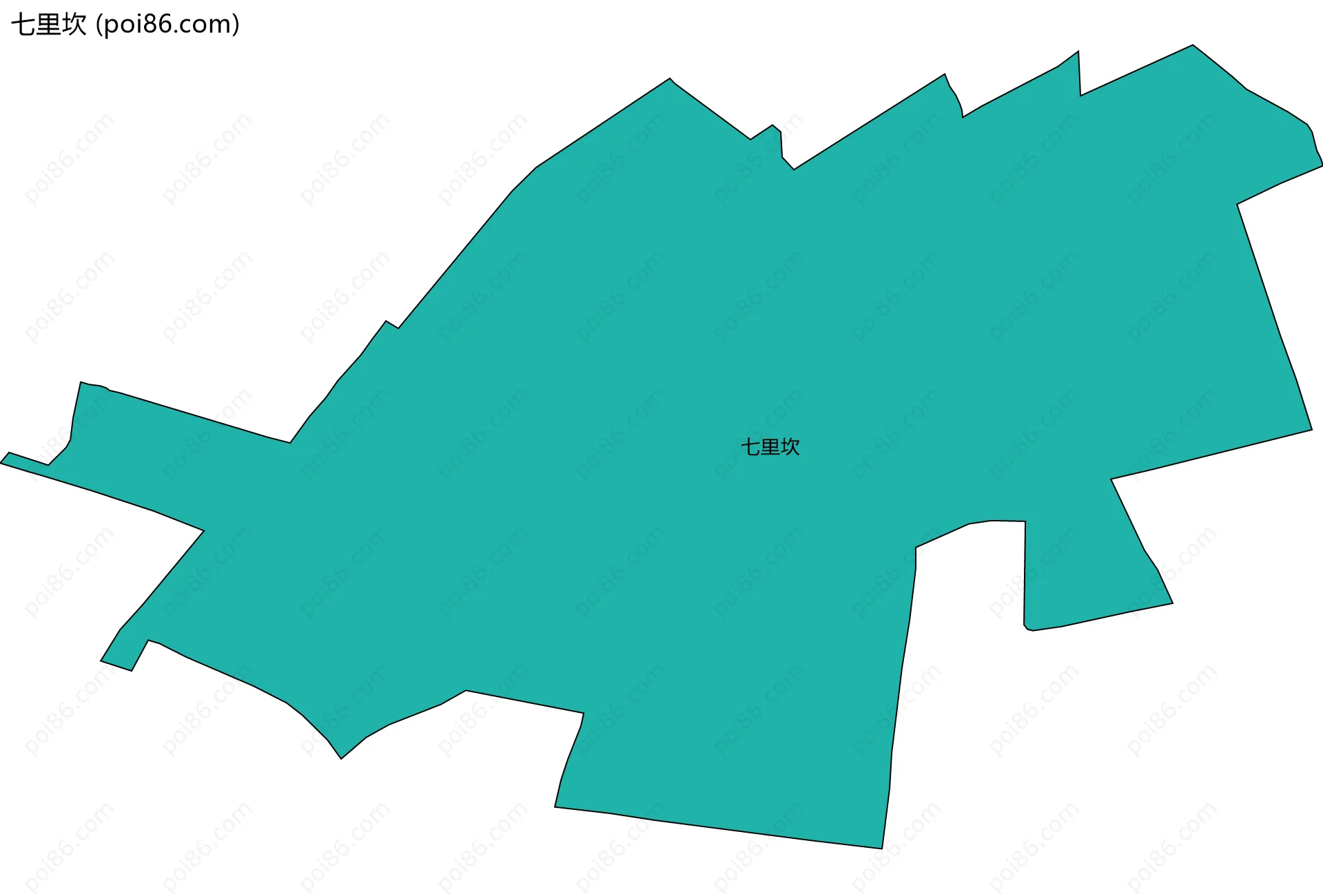 七里坎边界地图