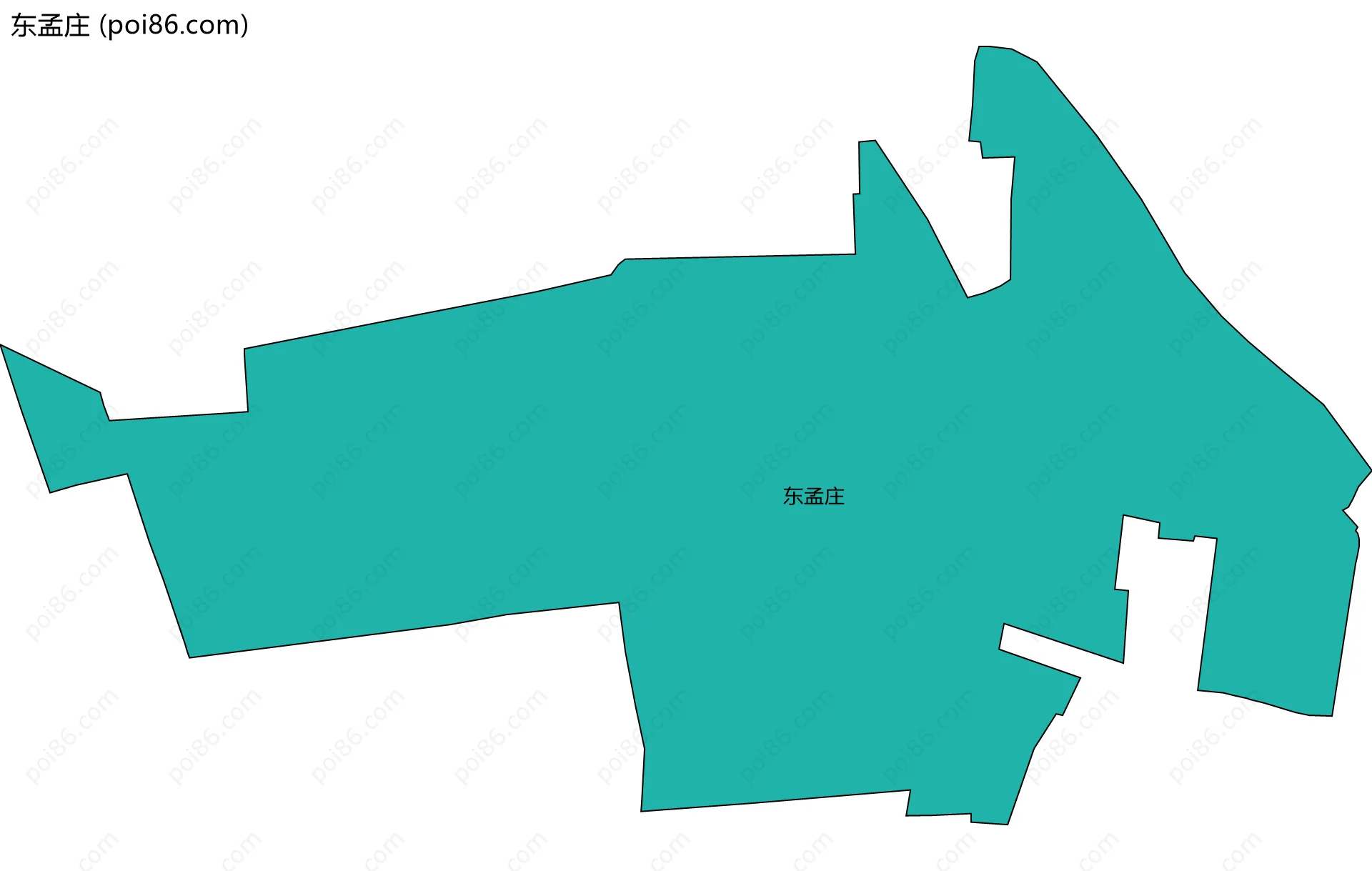 东孟庄边界地图