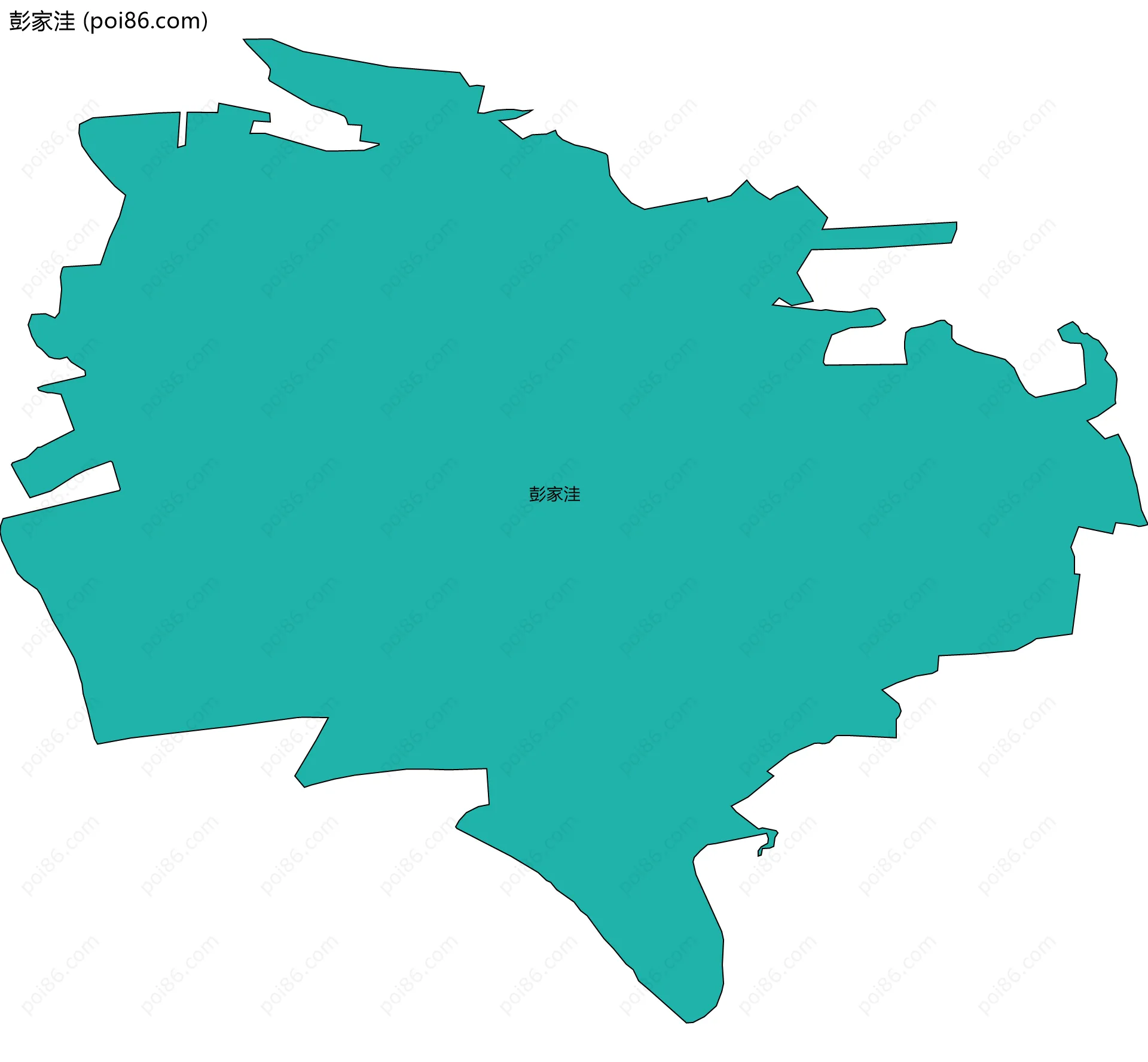 彭家洼边界地图