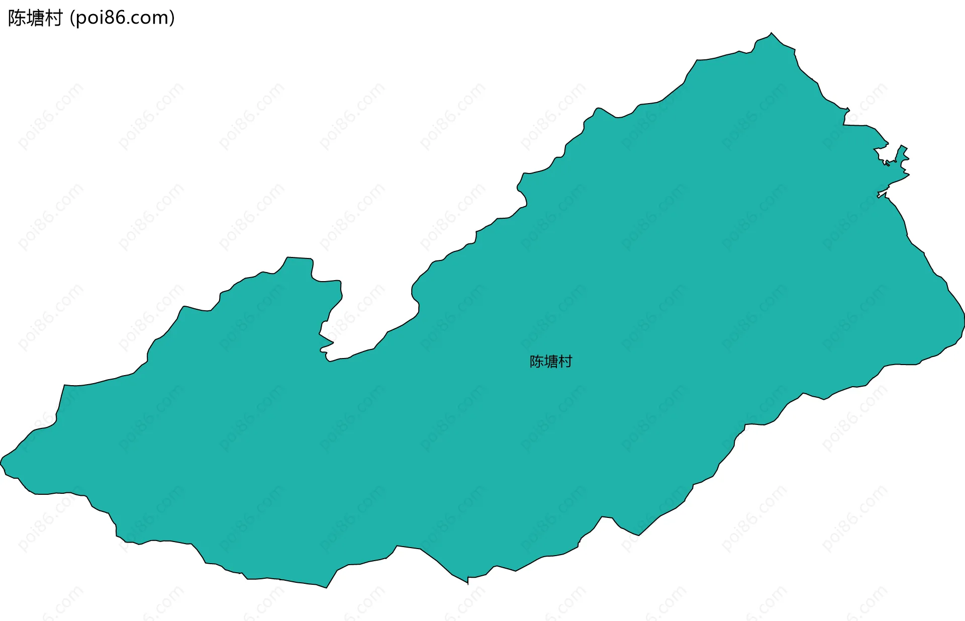 陈塘村边界地图