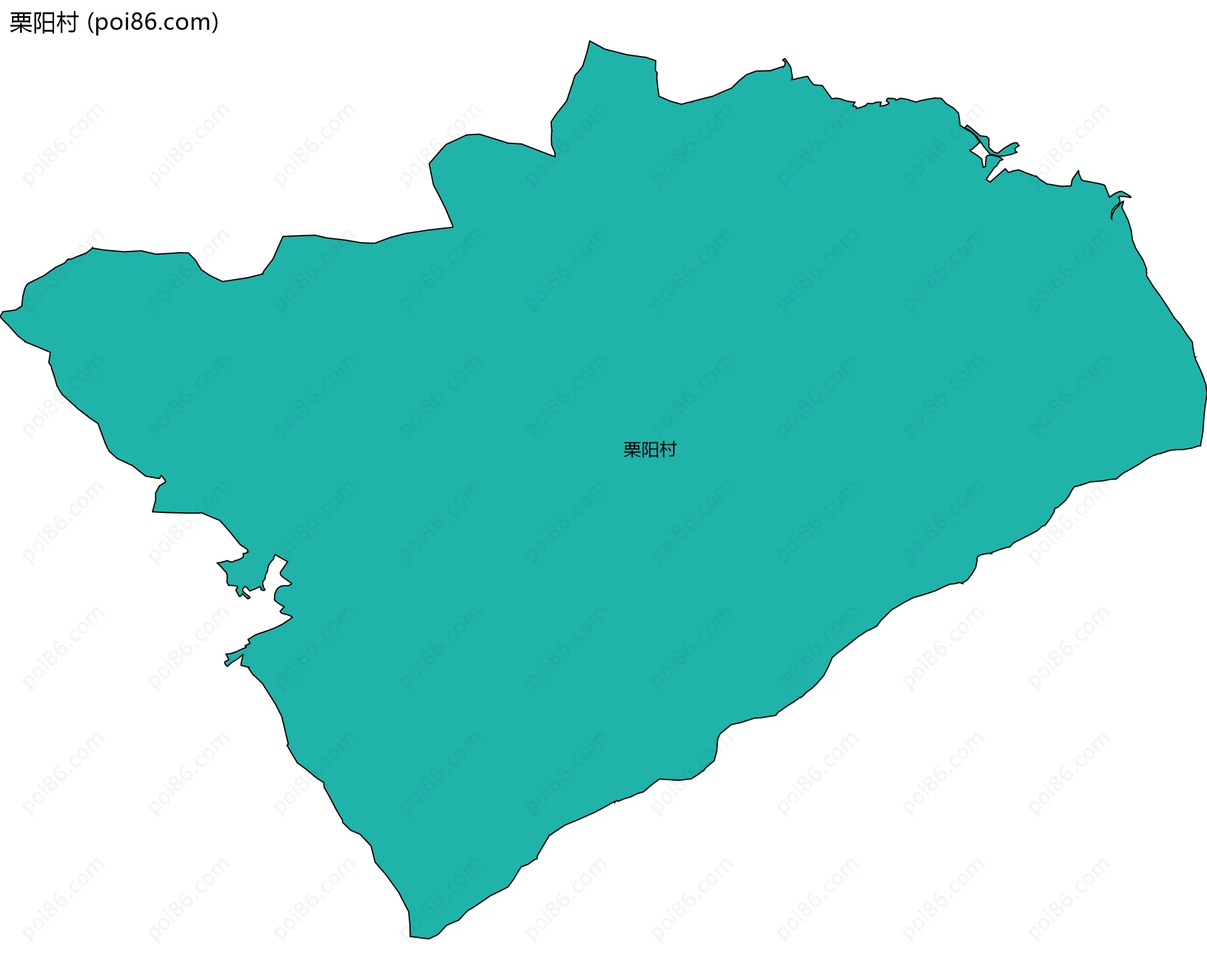 栗阳村边界地图