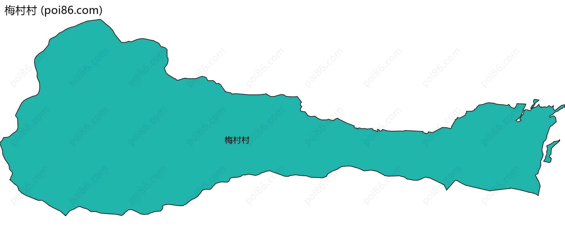 梅村村边界地图