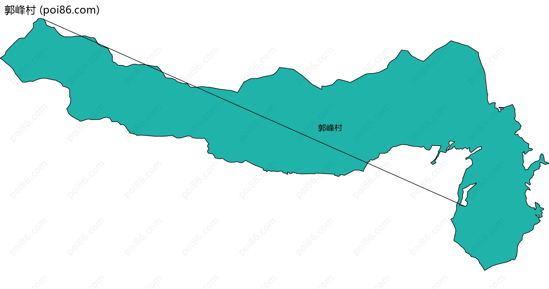 郭峰村边界地图
