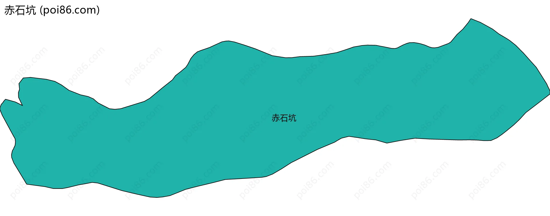 赤石坑边界地图