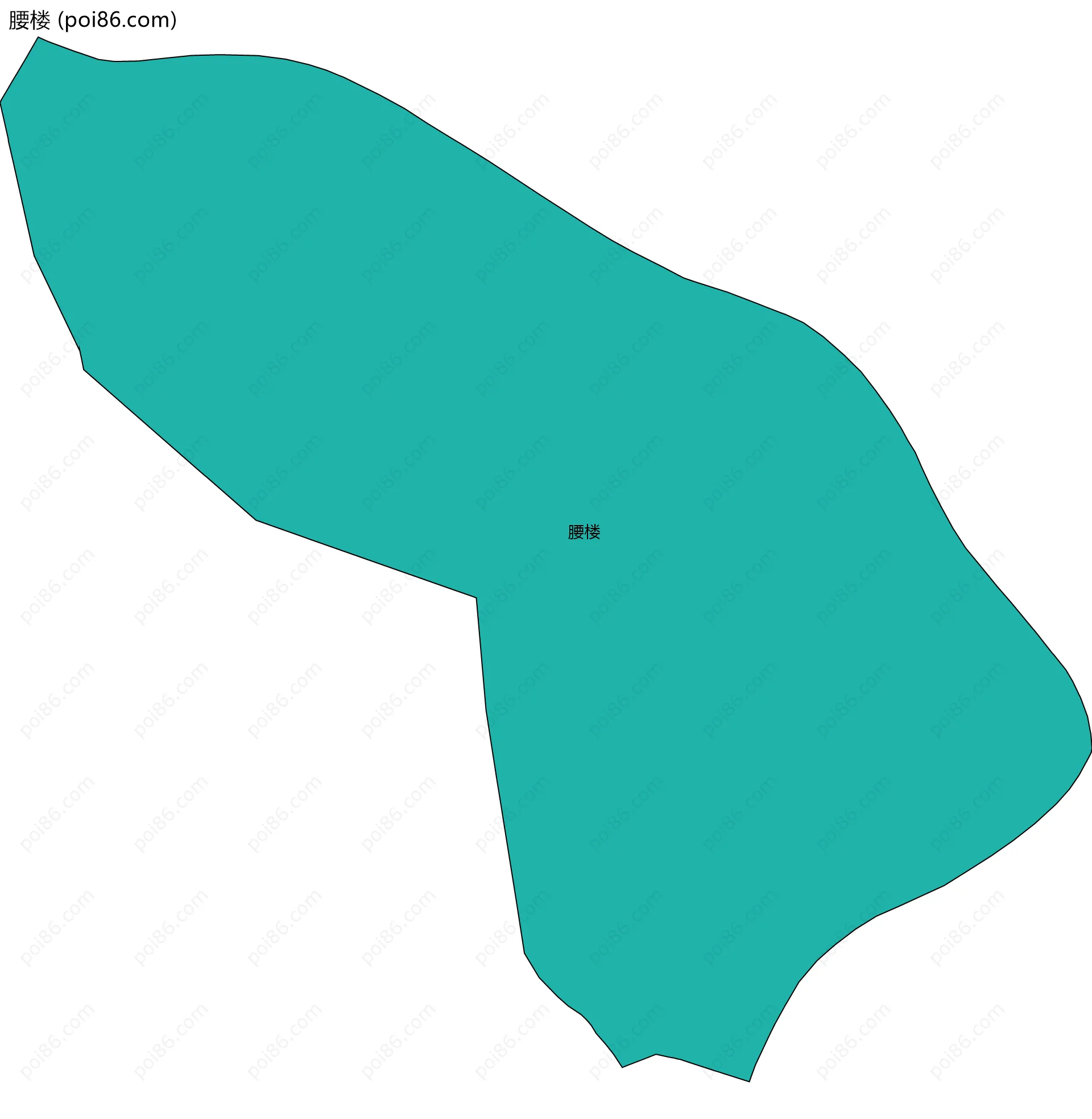腰楼边界地图