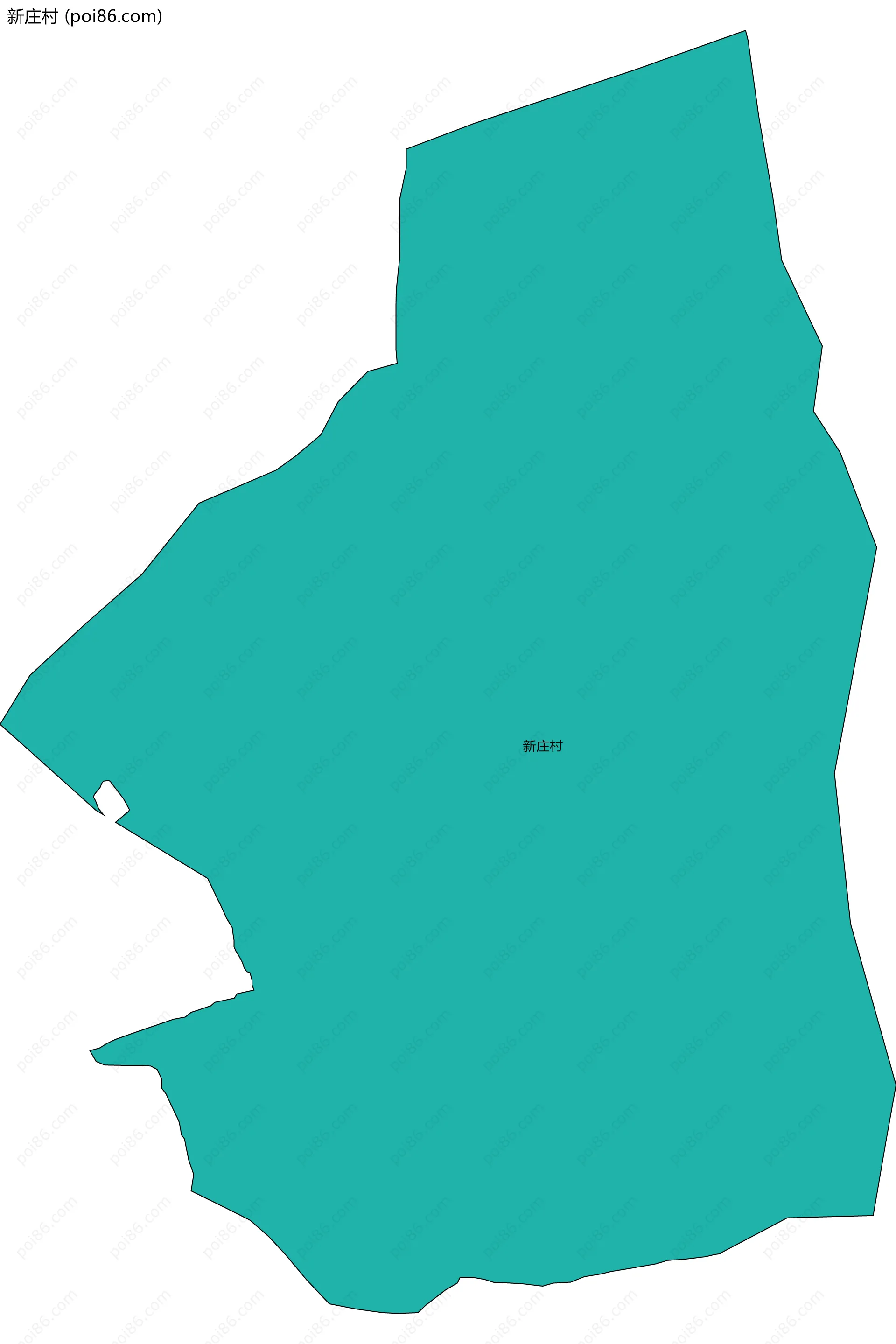 新庄村边界地图