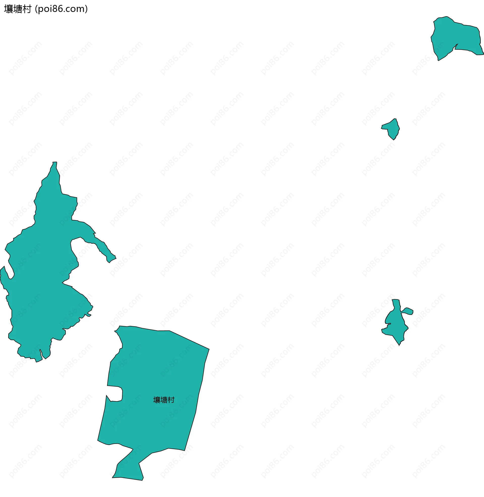 壤塘村边界地图