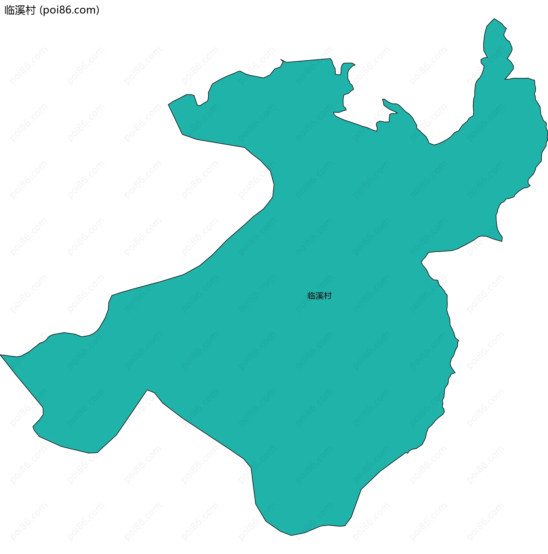 临溪村边界地图