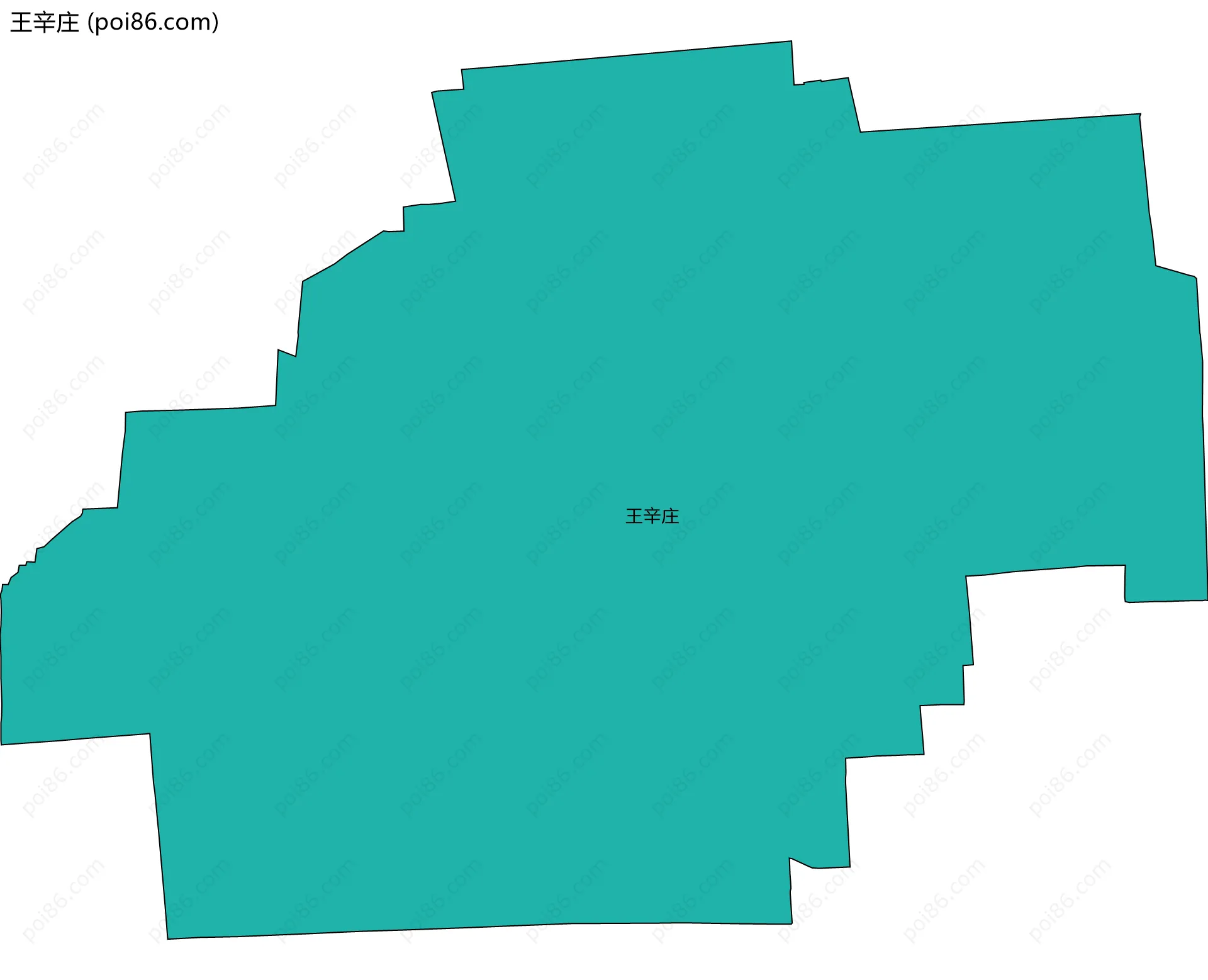 王辛庄边界地图