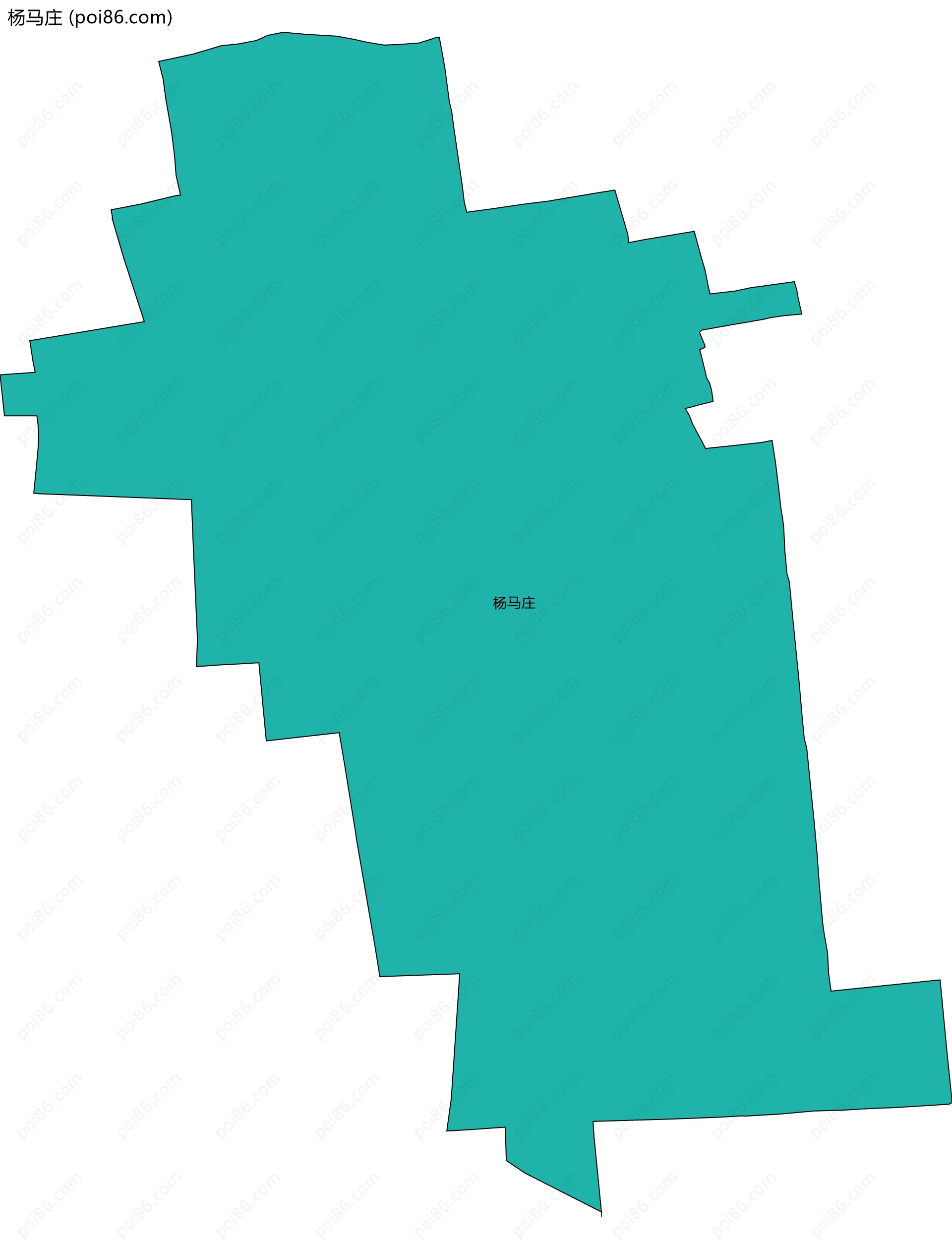 杨马庄边界地图