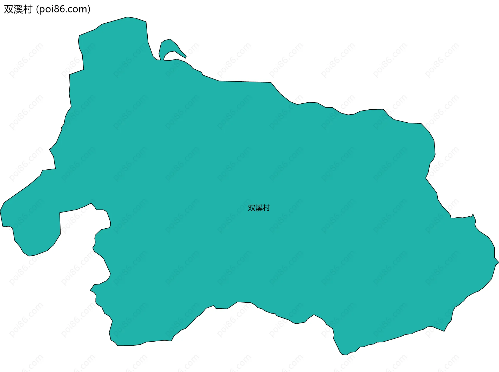 双溪村边界地图