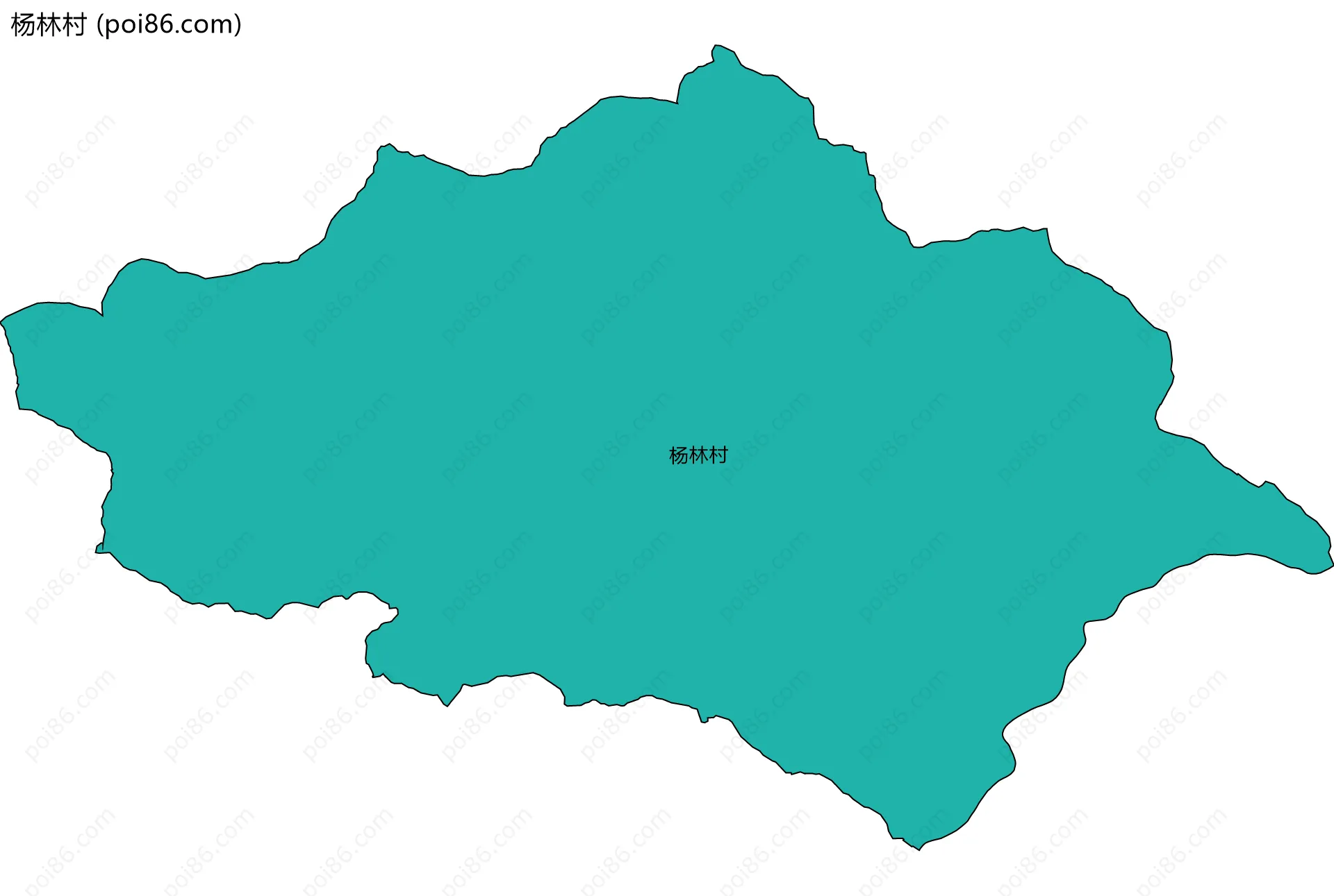 杨林村边界地图