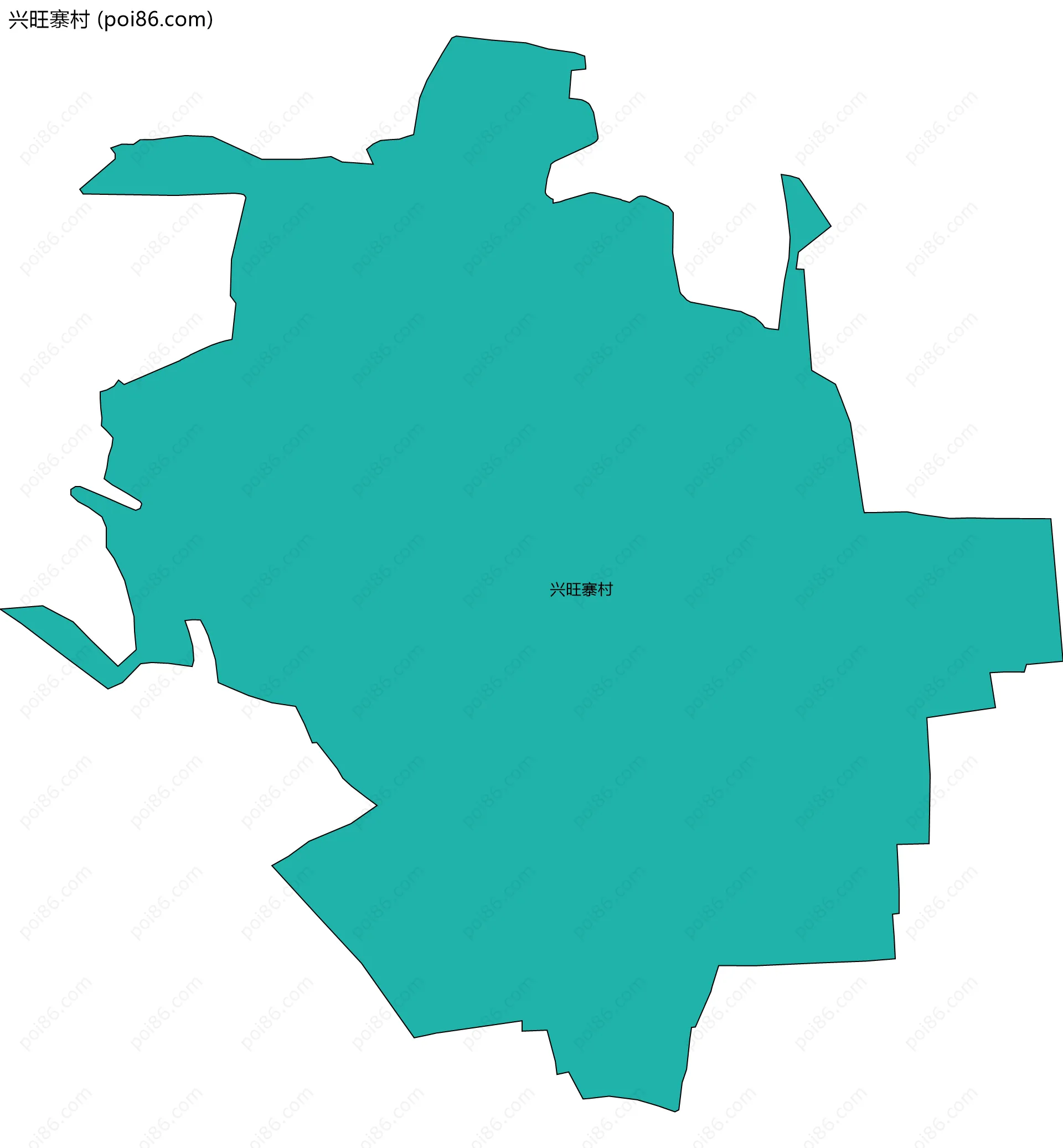 兴旺寨村边界地图