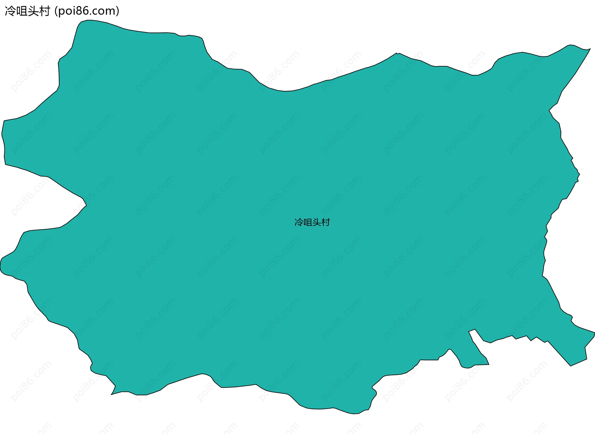 冷咀头村边界地图