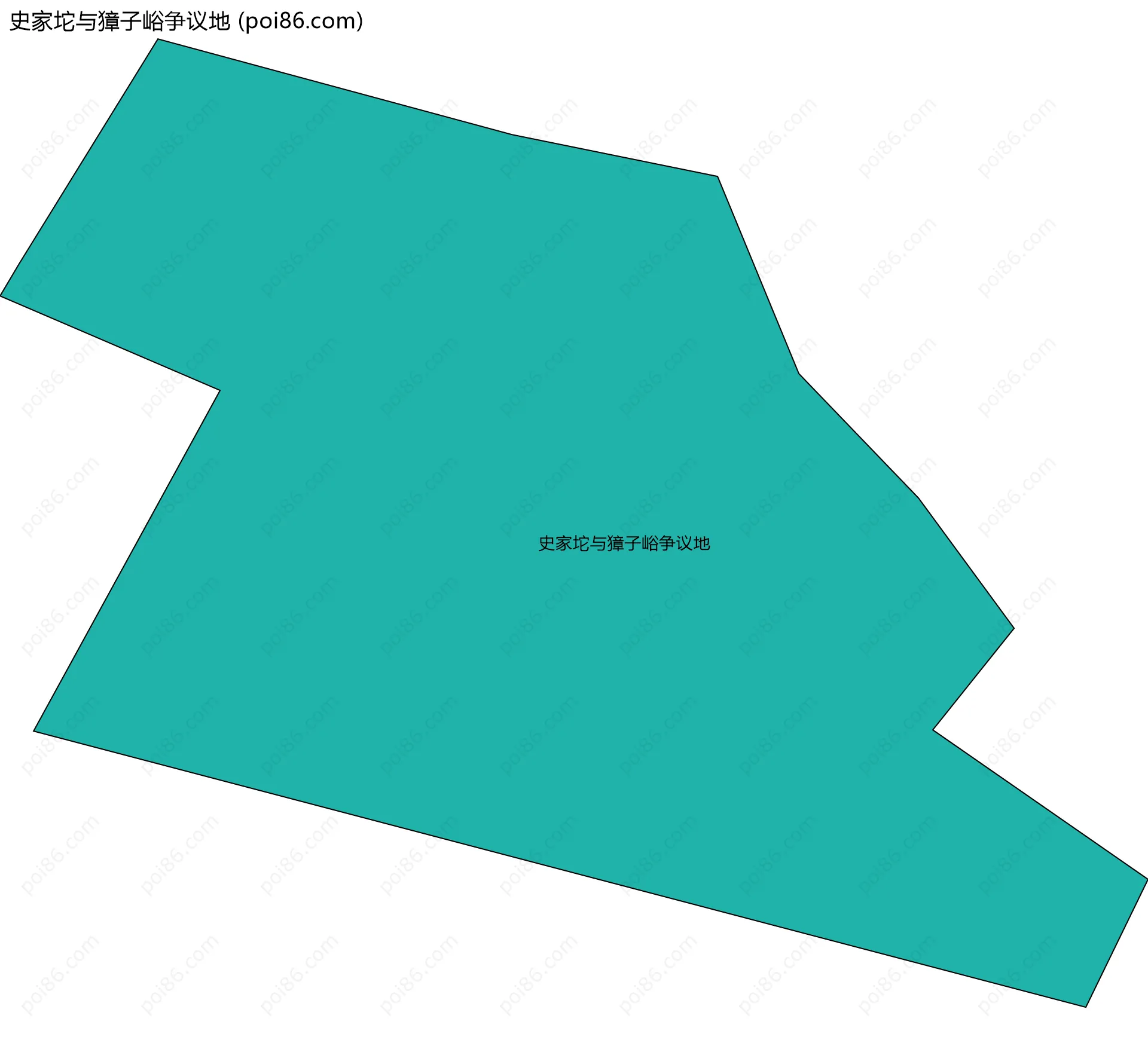 史家坨与獐子峪争议地边界地图