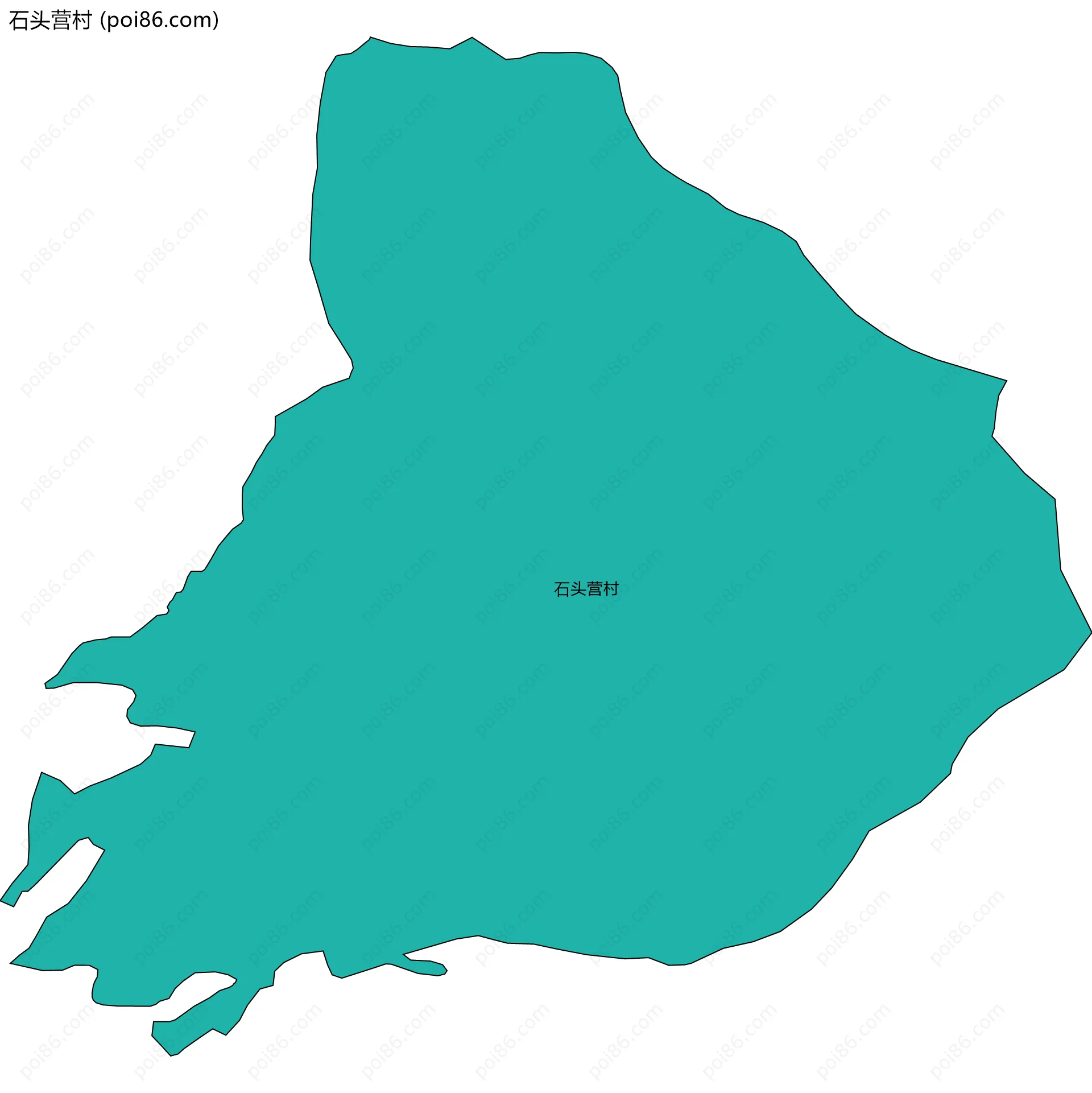 石头营村边界地图