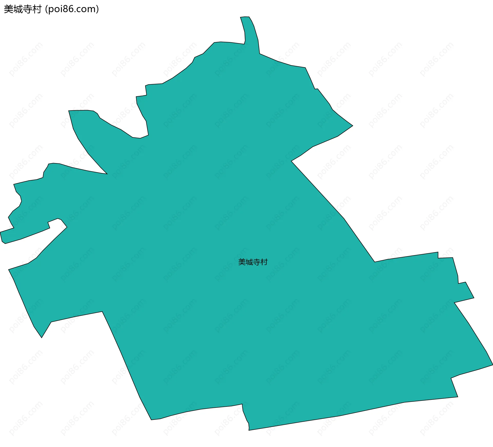 美城寺村边界地图