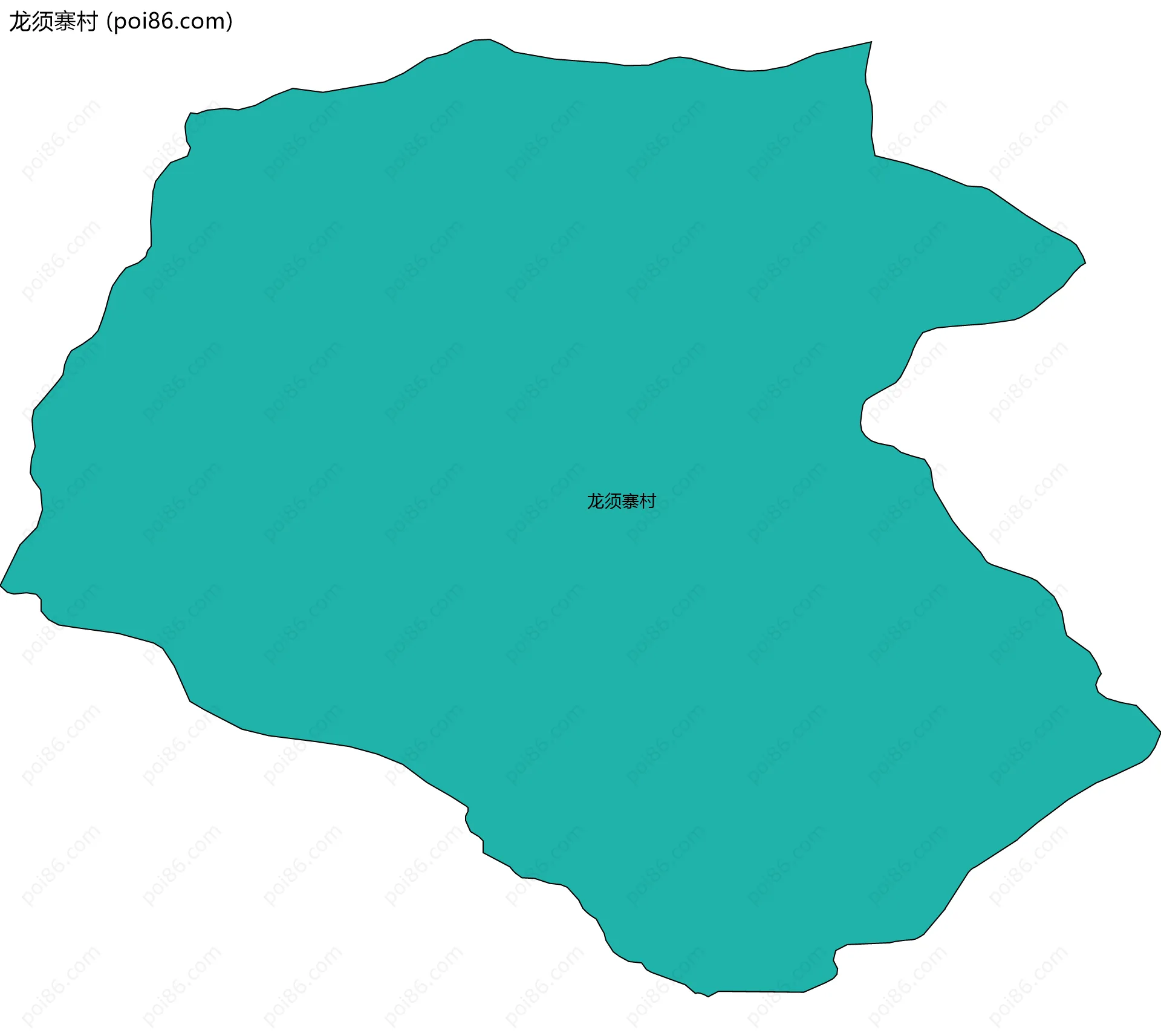 龙须寨村边界地图