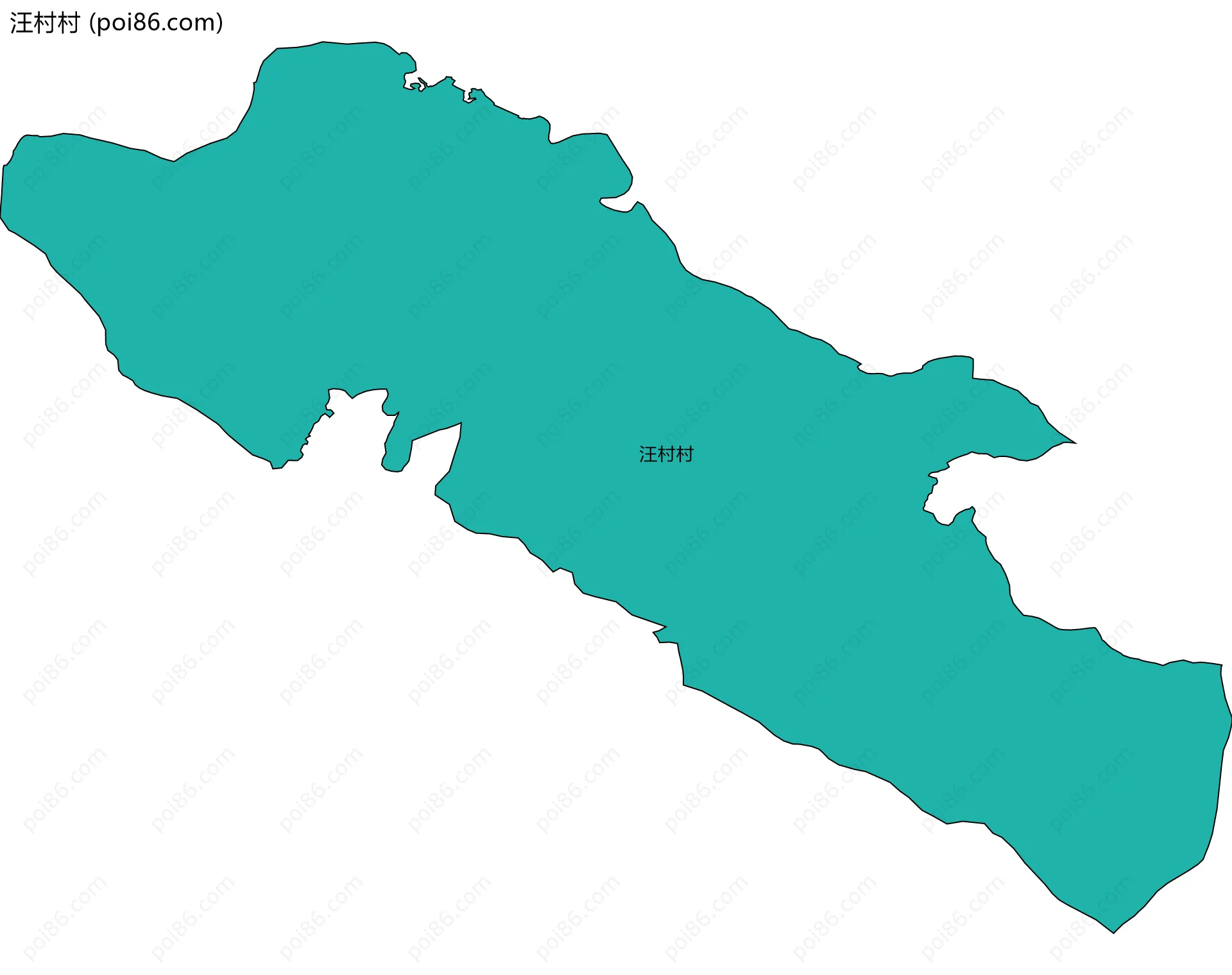 汪村村边界地图