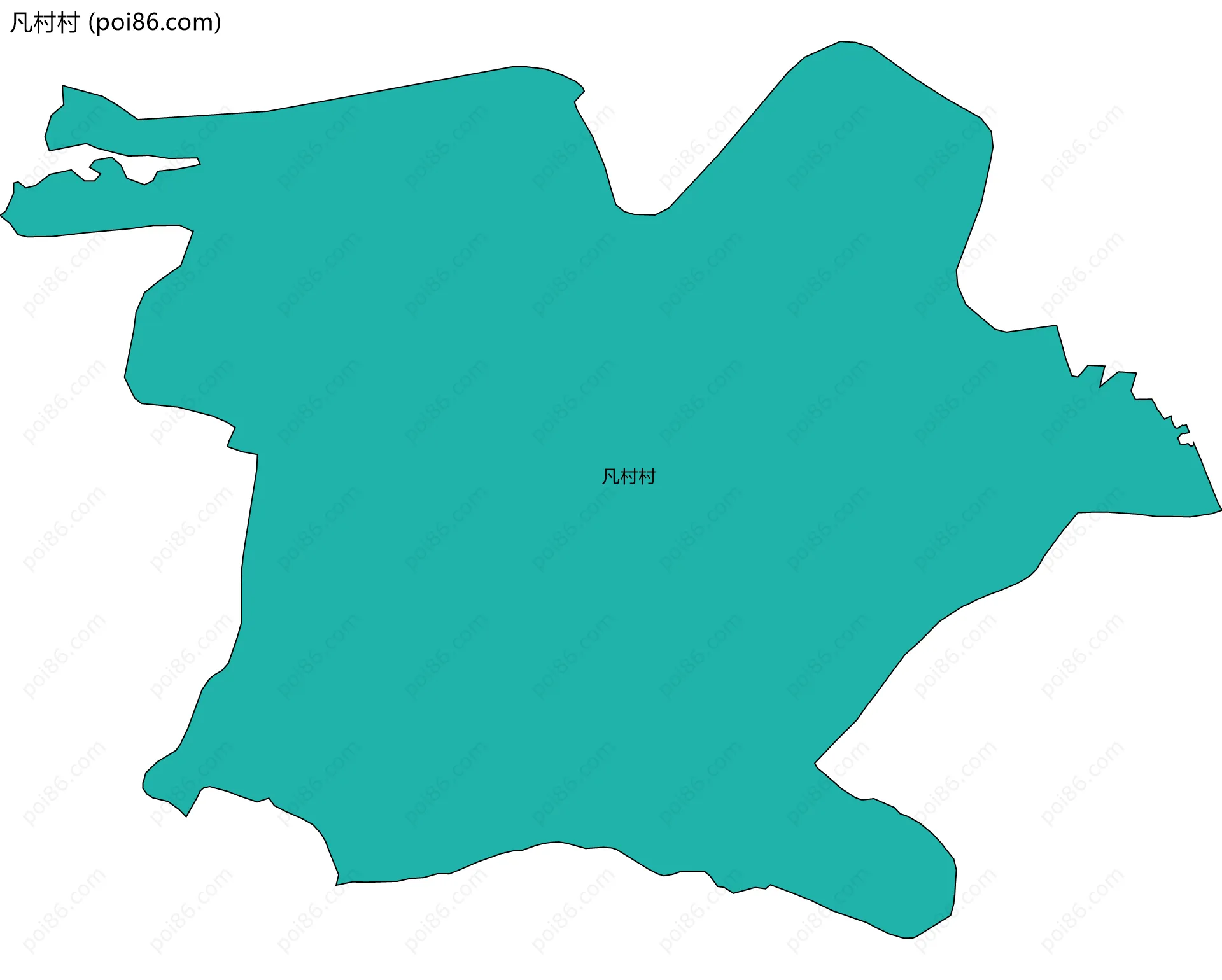 凡村村边界地图