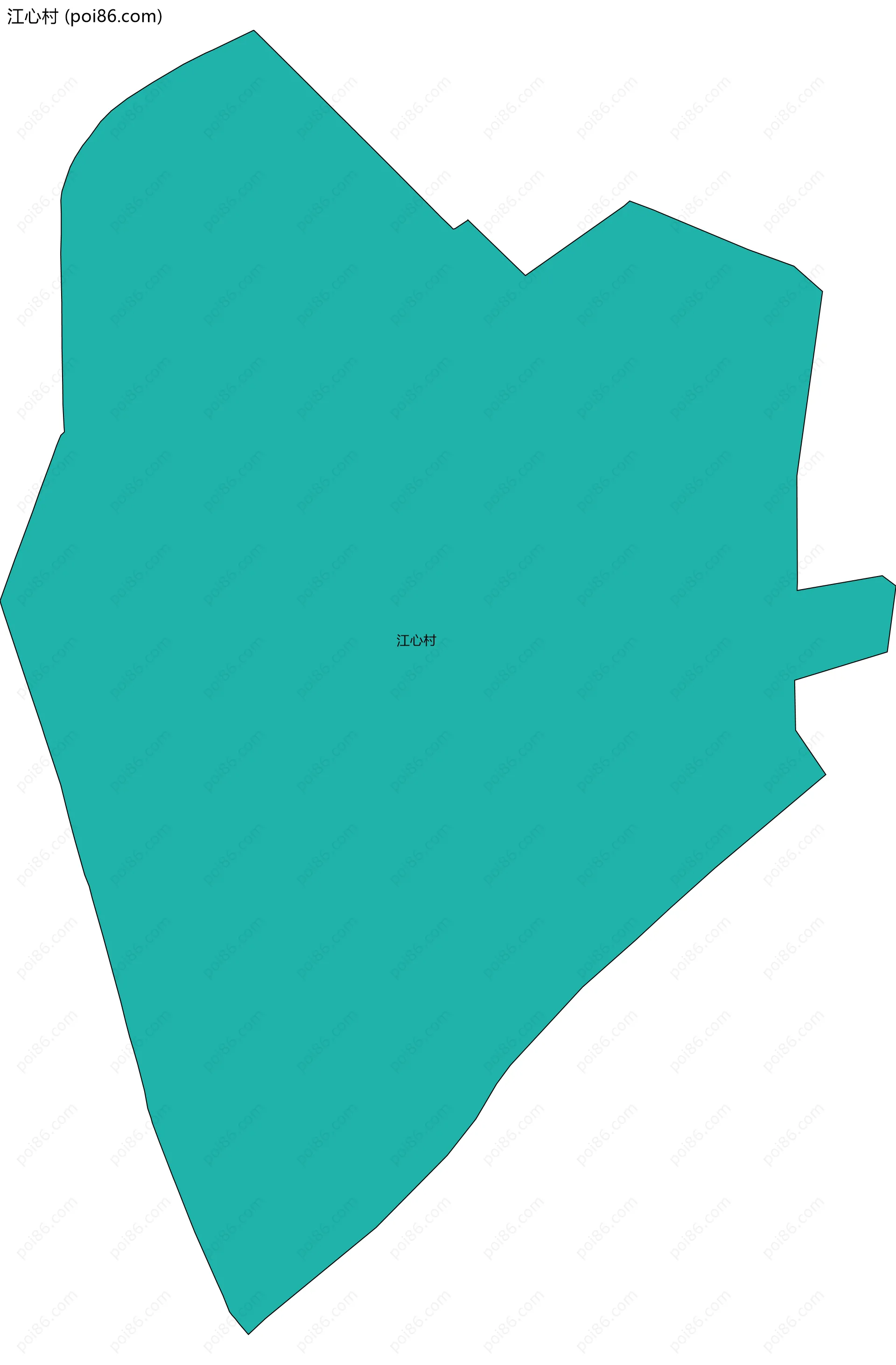 江心村边界地图