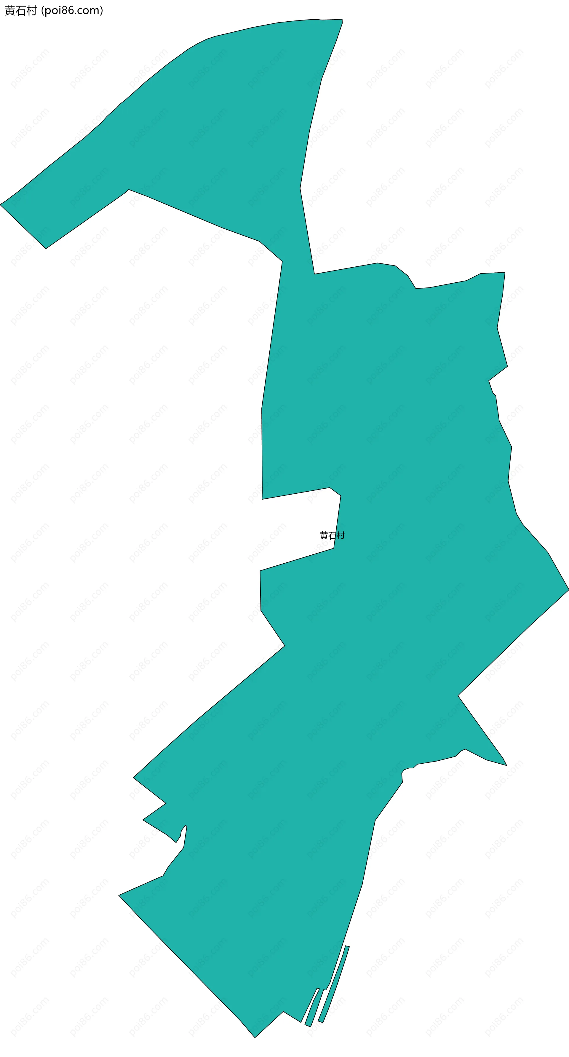 黄石村边界地图