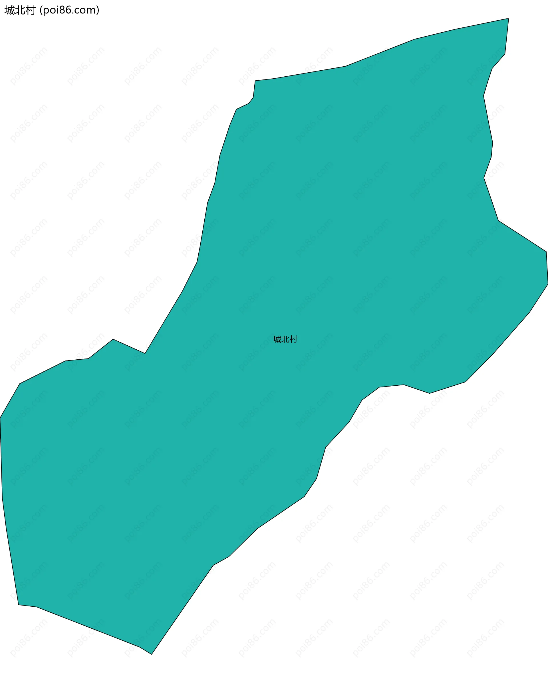 城北村边界地图