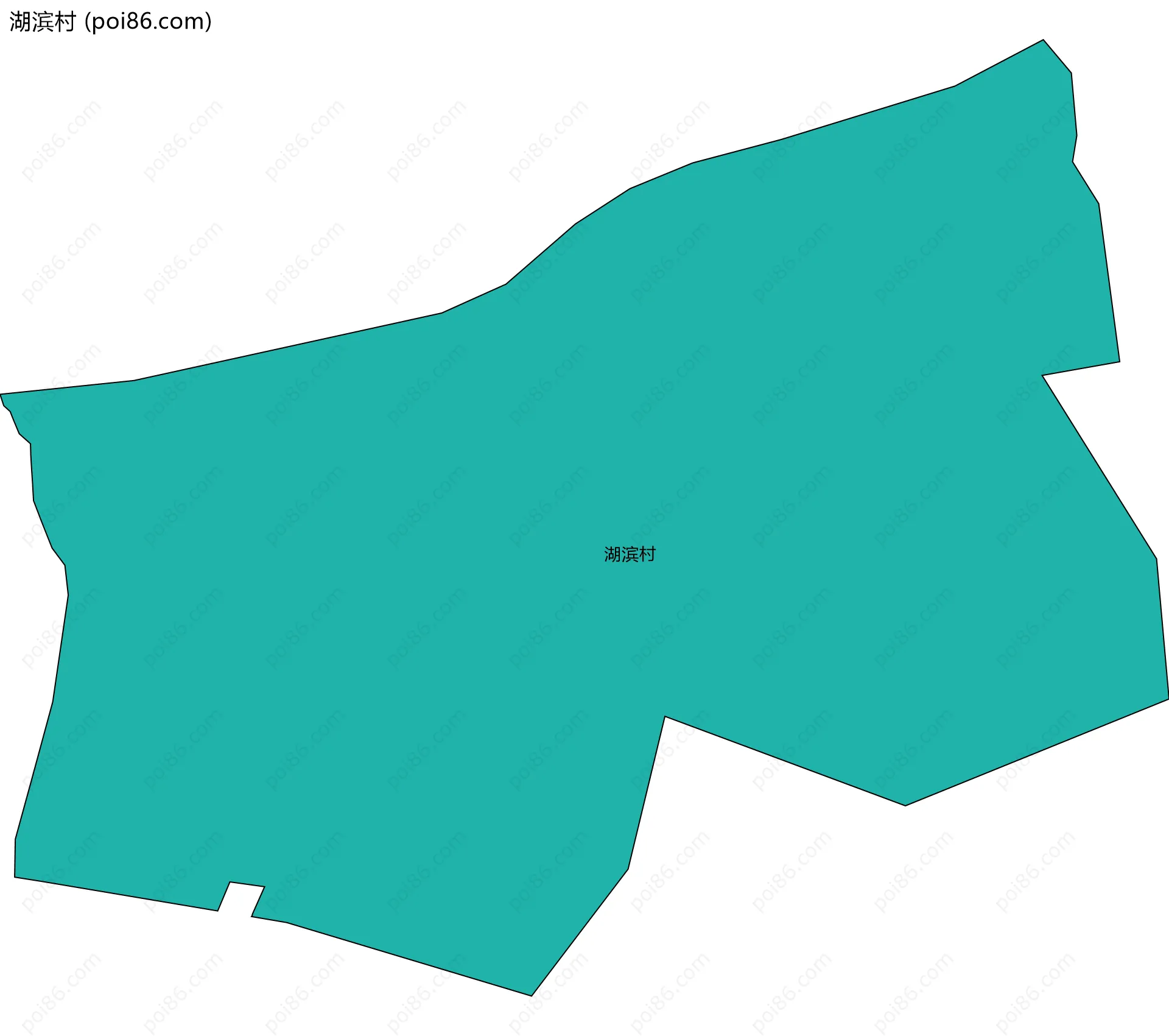 湖滨村边界地图