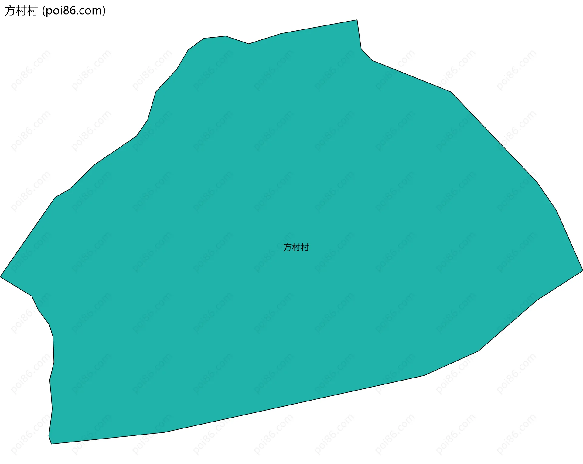 方村村边界地图