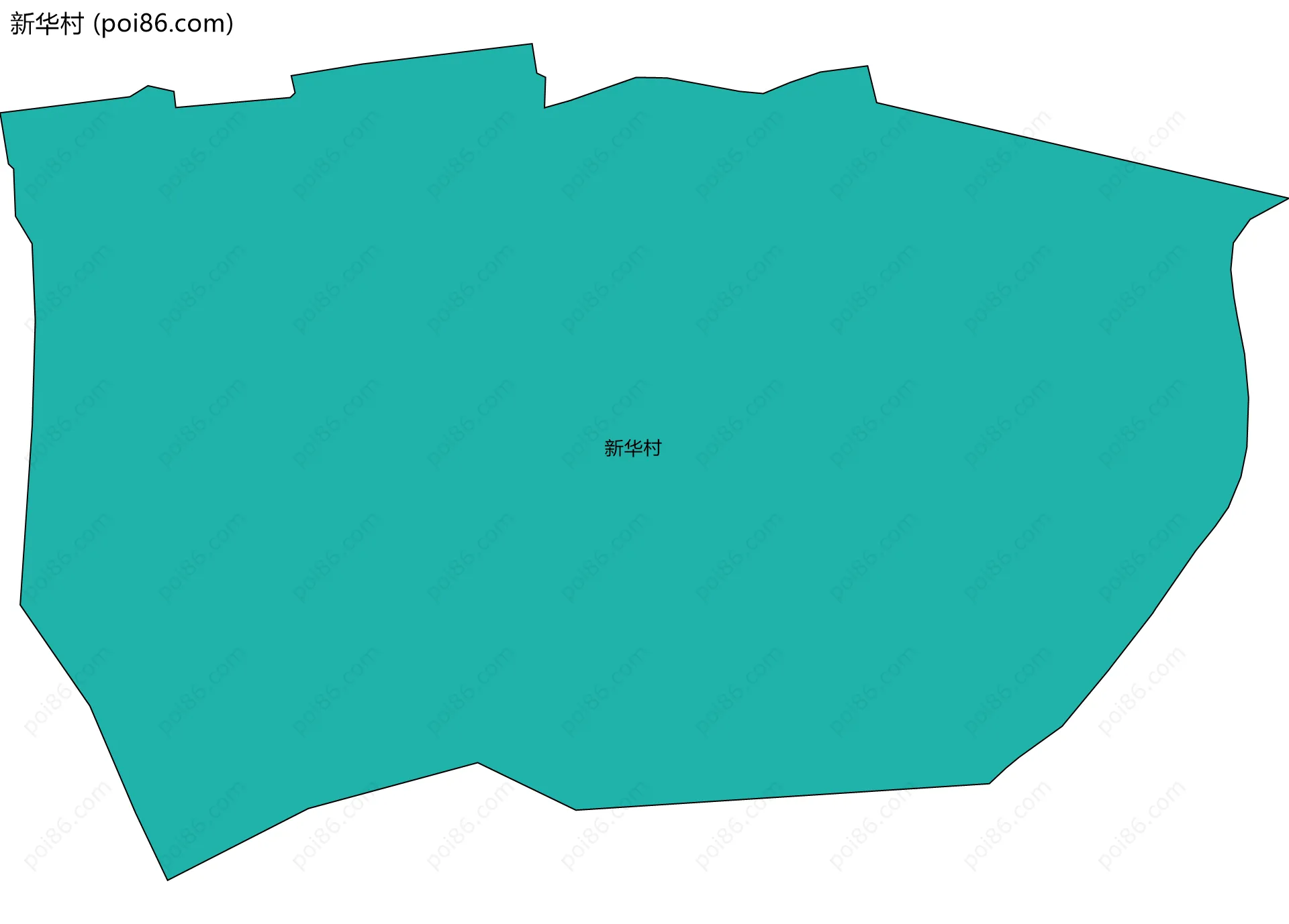 新华村边界地图