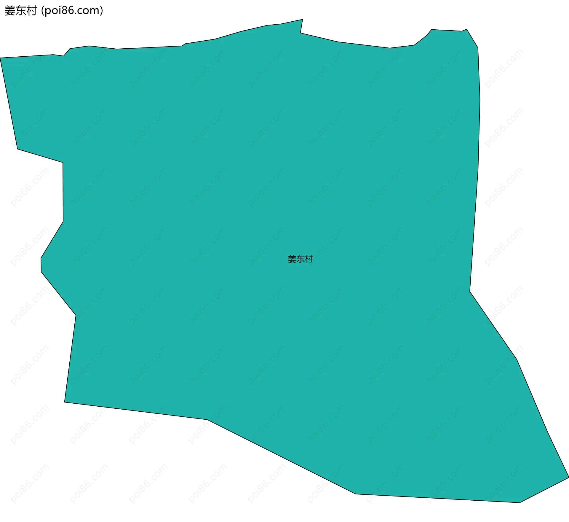 姜东村边界地图