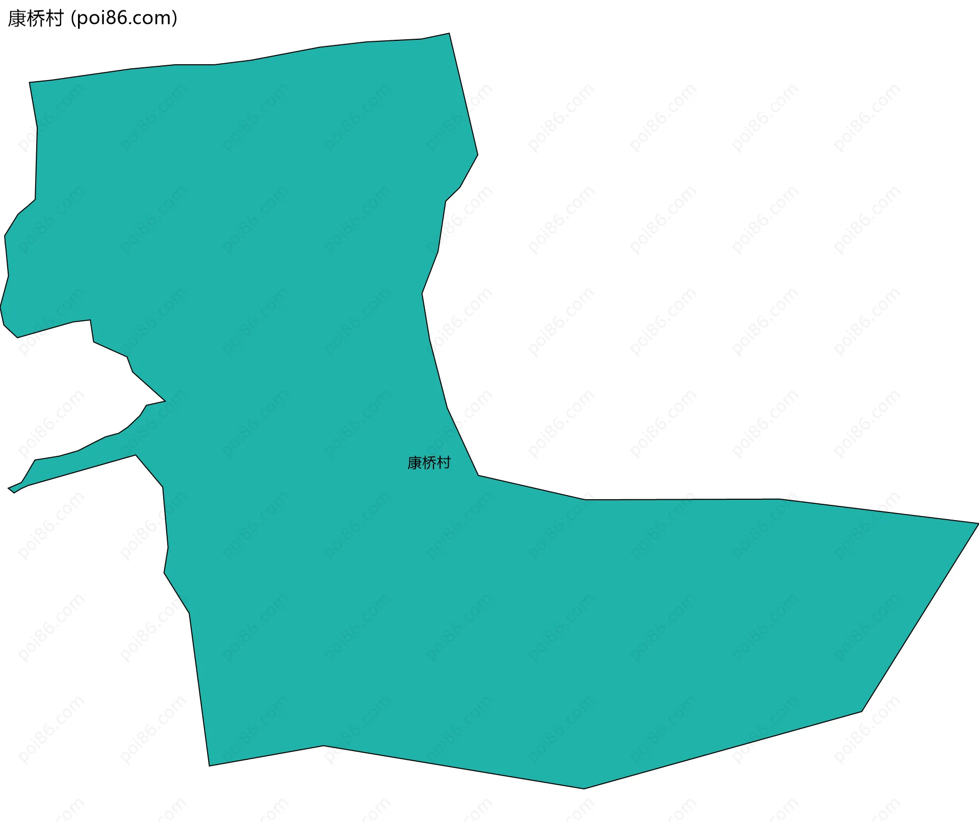 康桥村边界地图