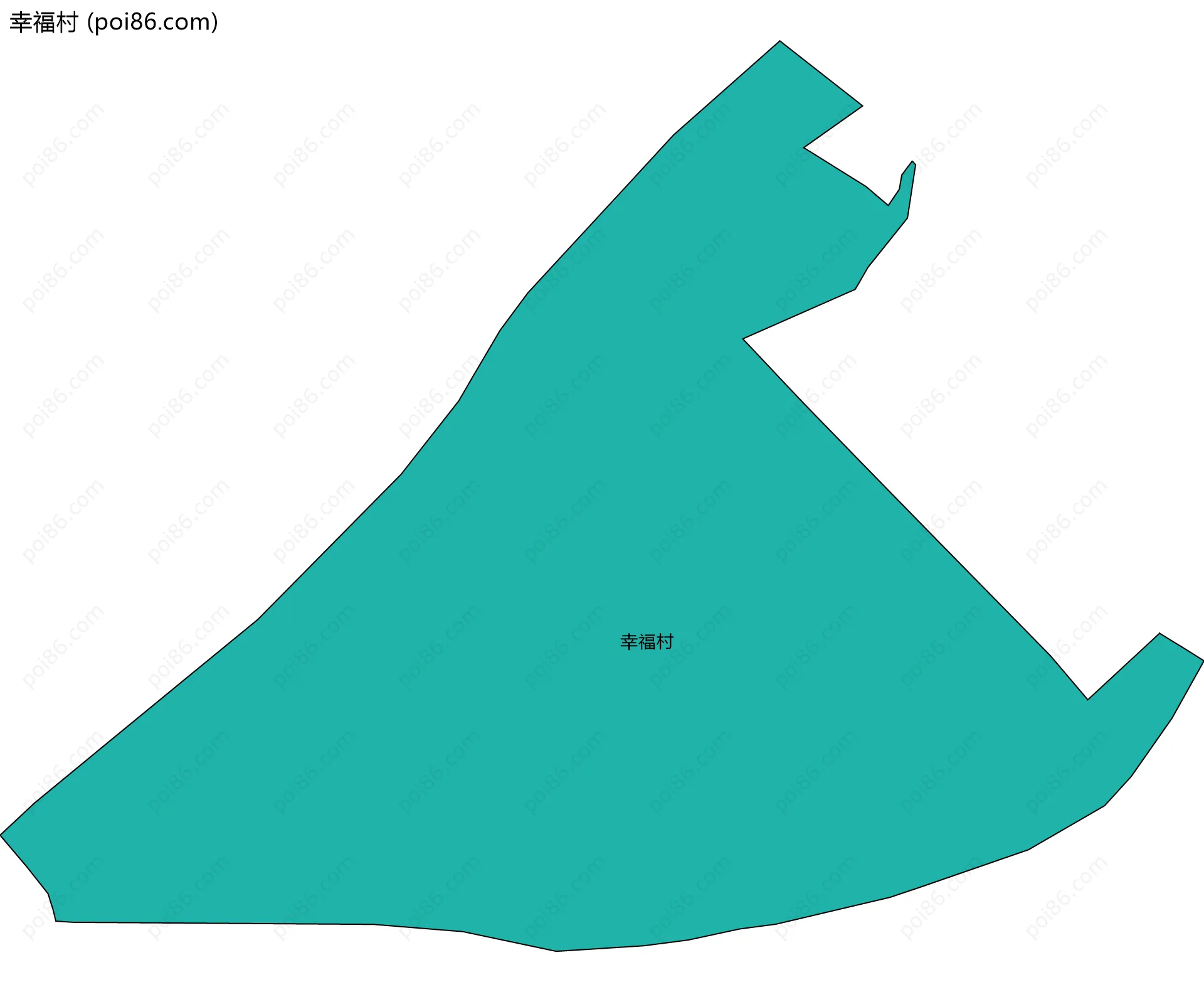 幸福村边界地图