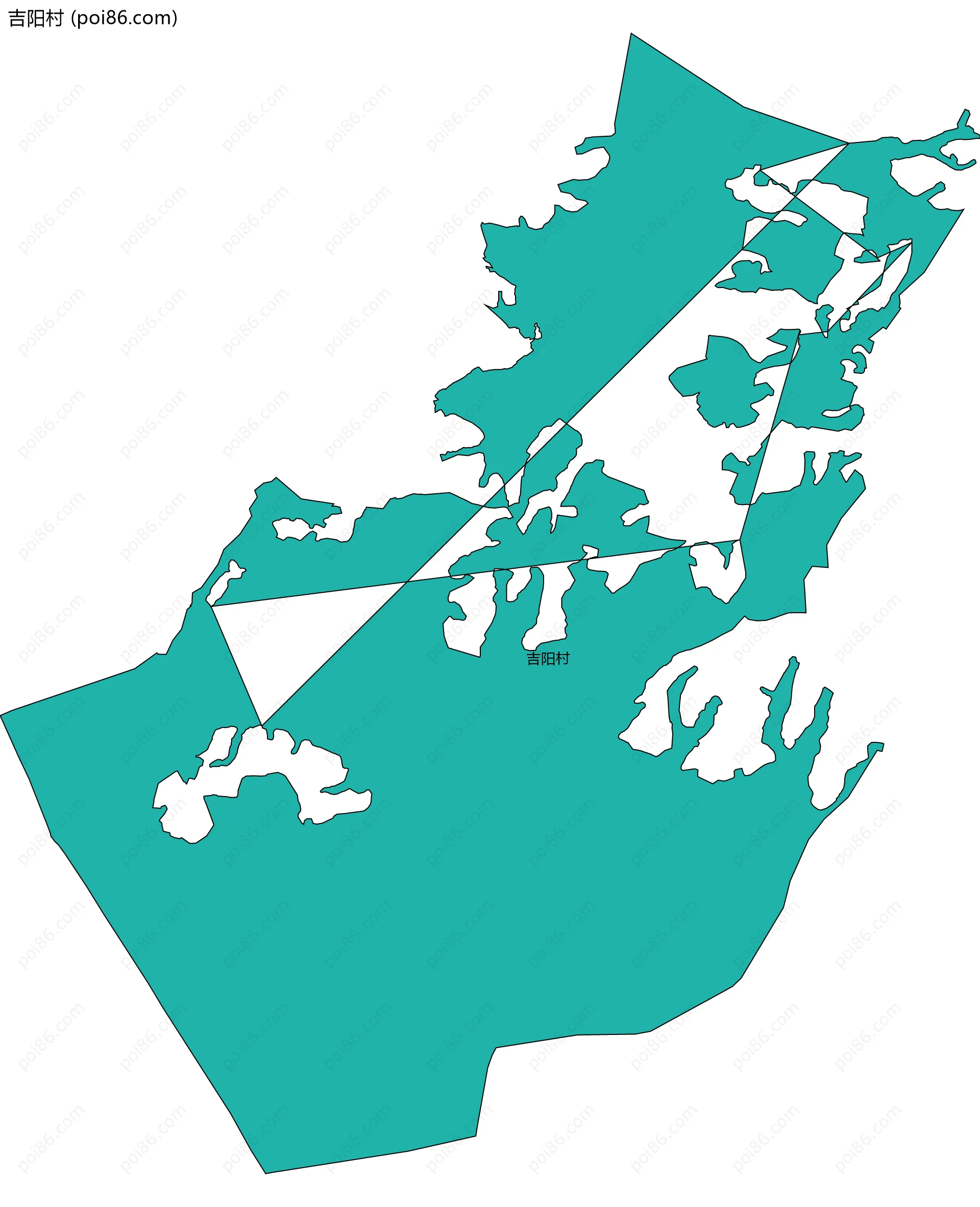 吉阳村边界地图