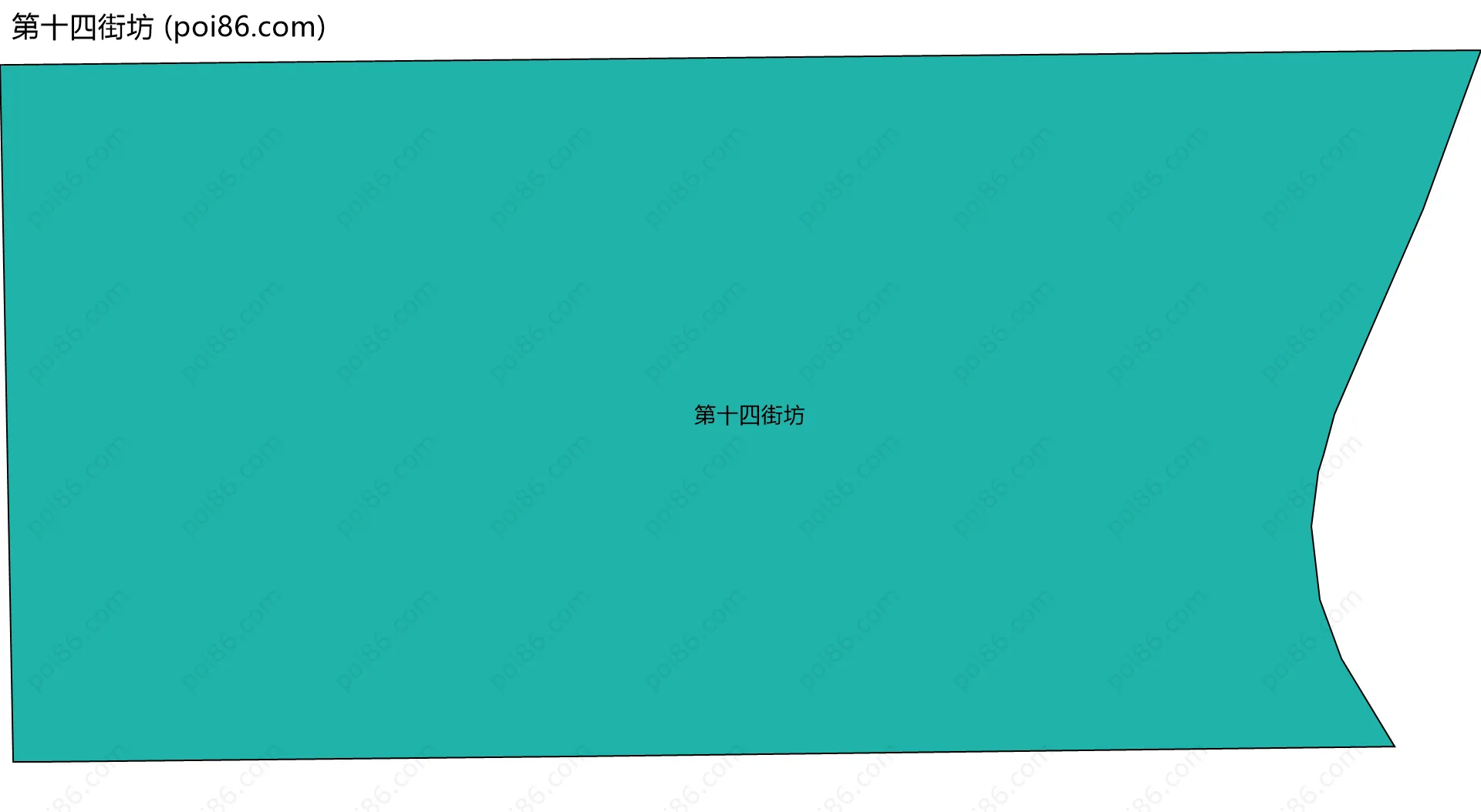 第十四街坊边界地图