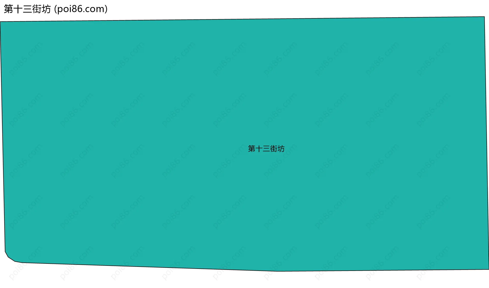 第十三街坊边界地图