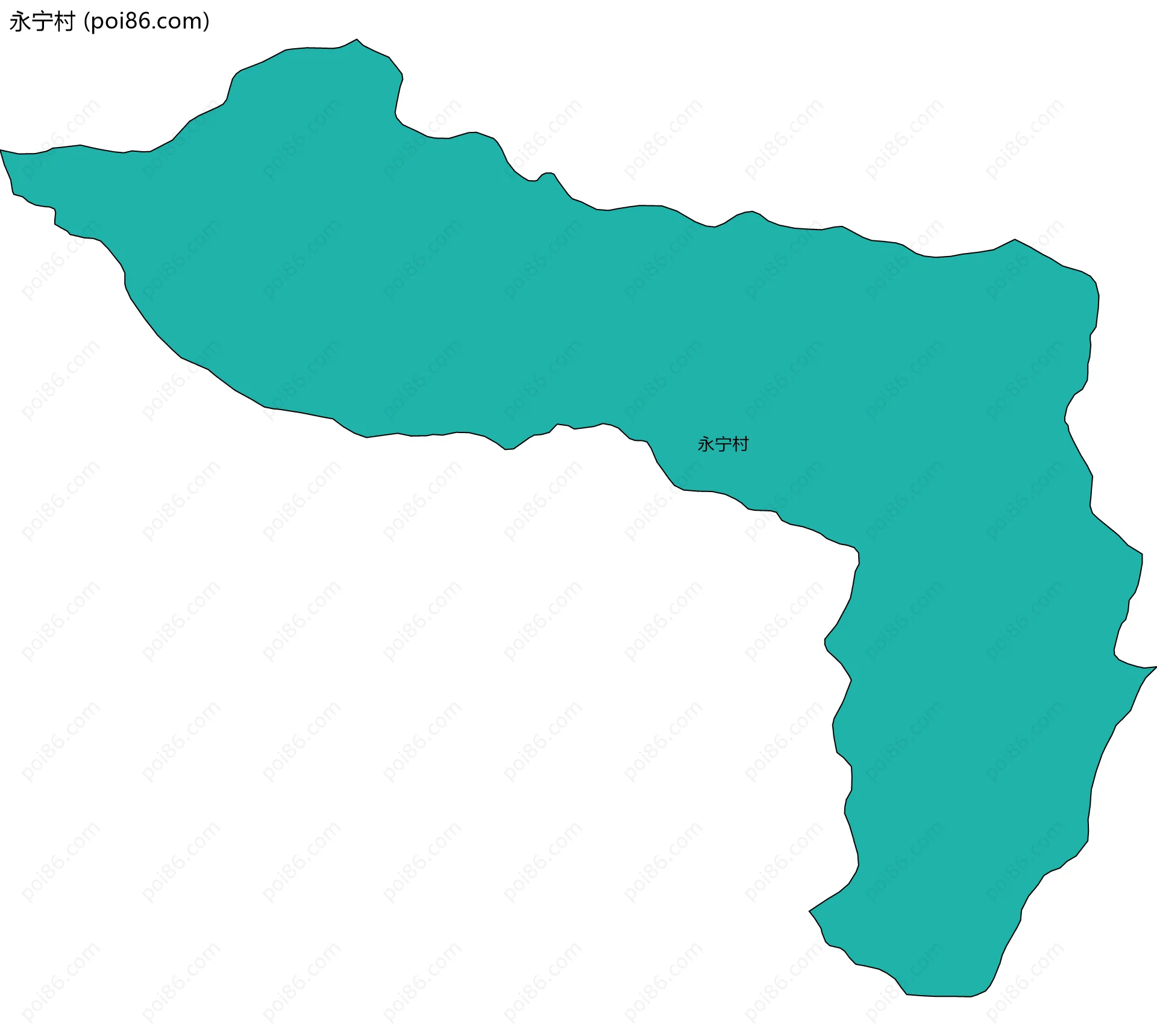 永宁村边界地图