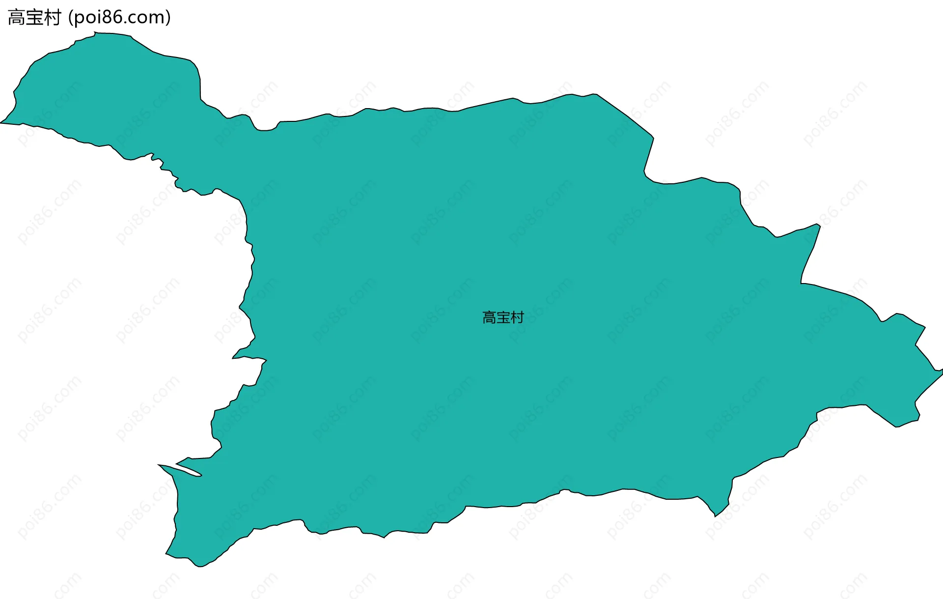 高宝村边界地图