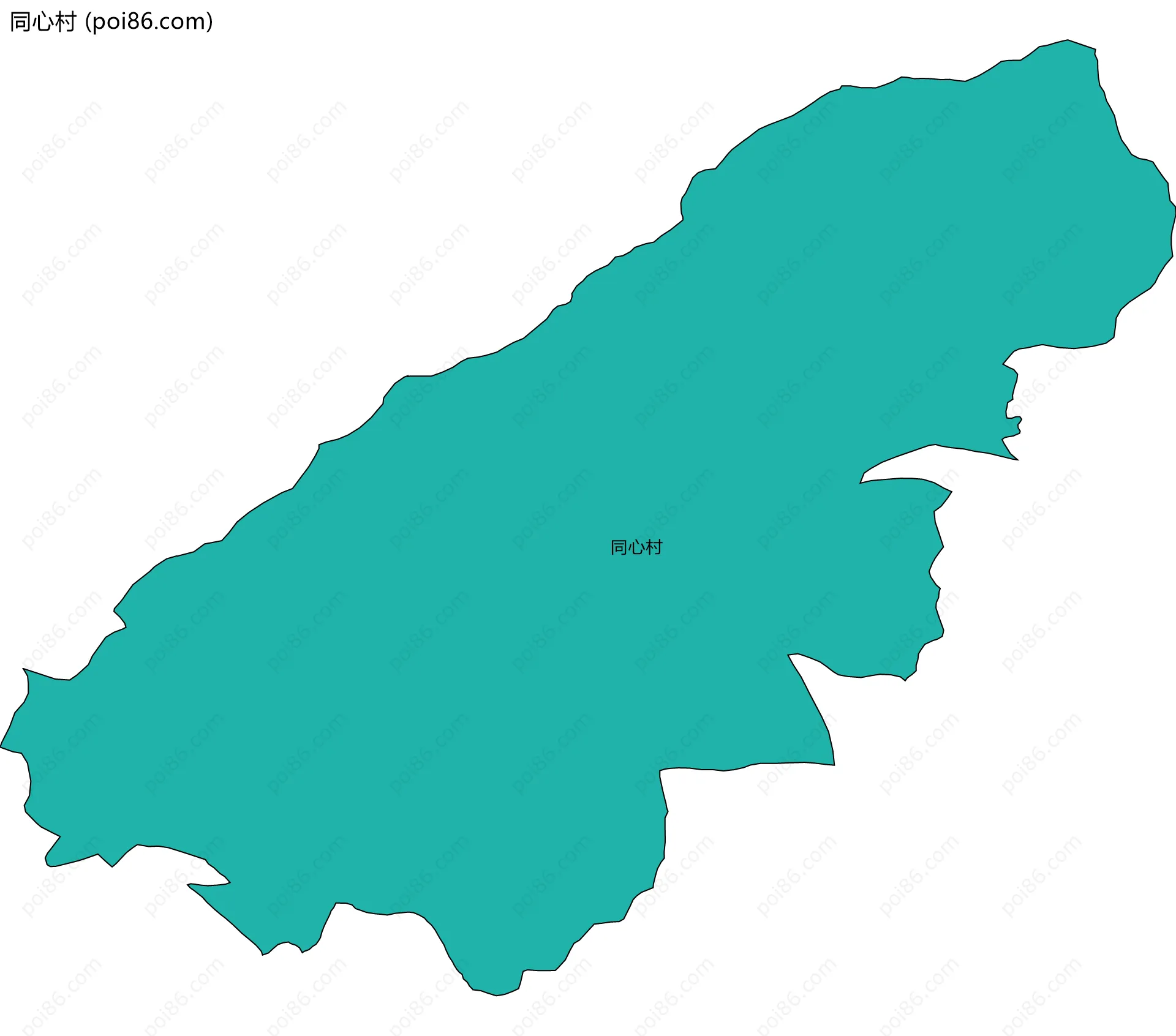 同心村边界地图