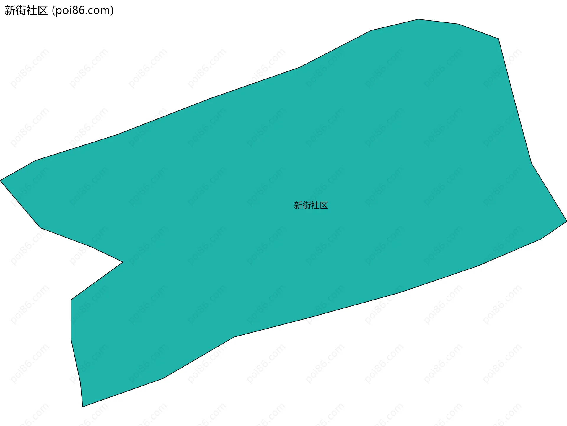 新街社区边界地图