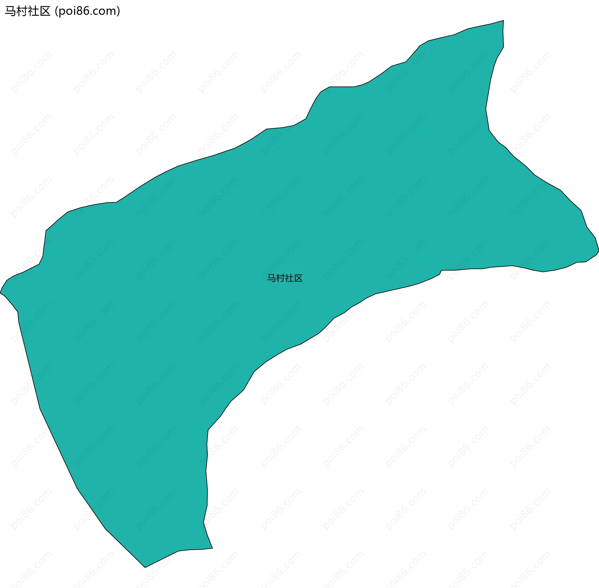 马村社区边界地图