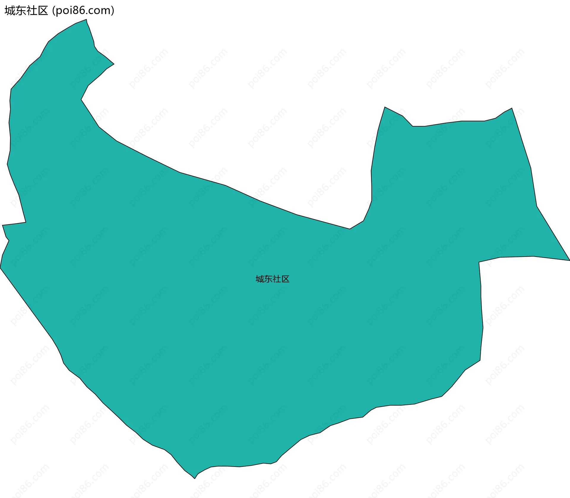 城东社区边界地图